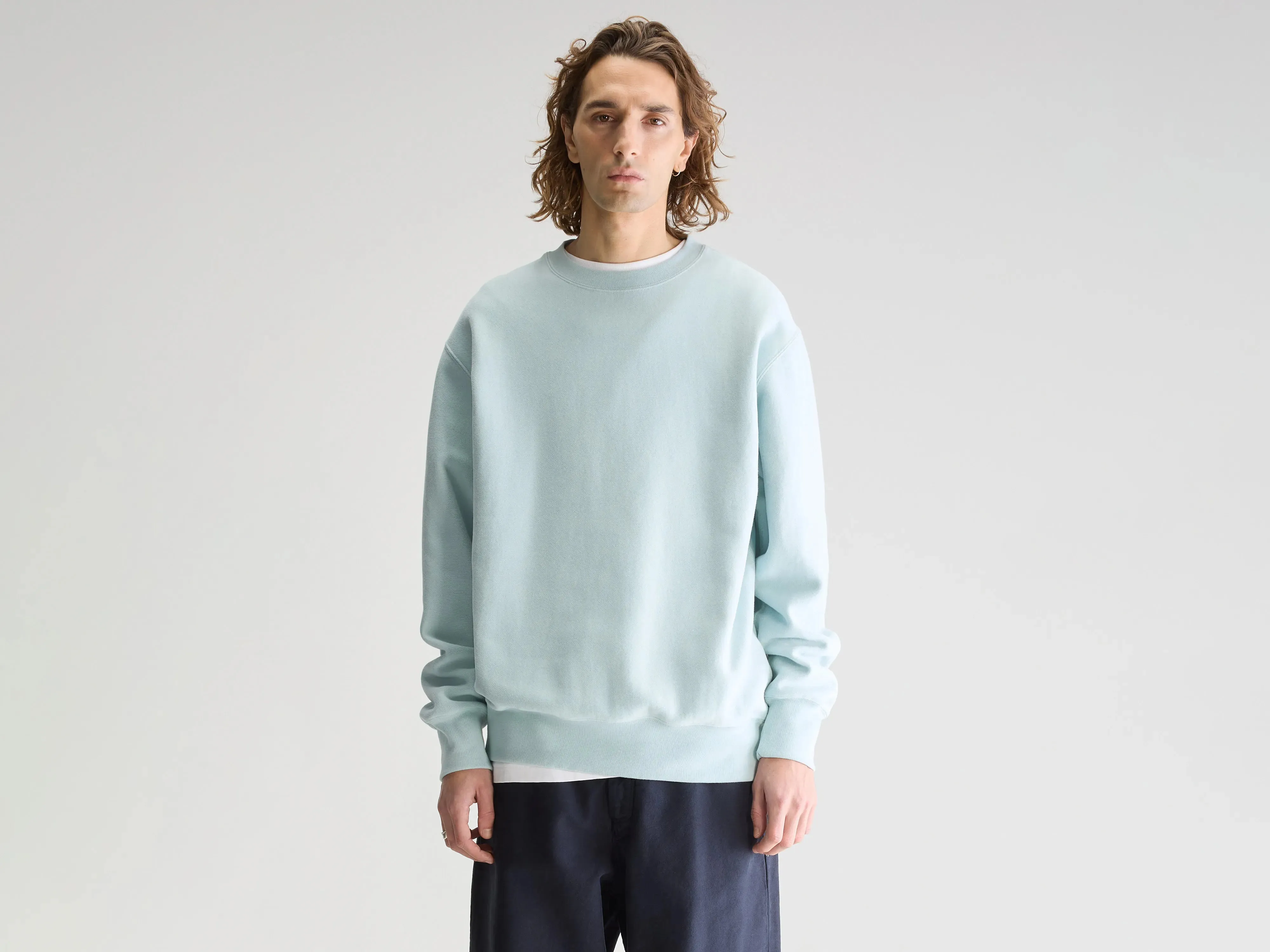 Flake crewneck sweatshirt (251 / M / POOL) Sports Wear