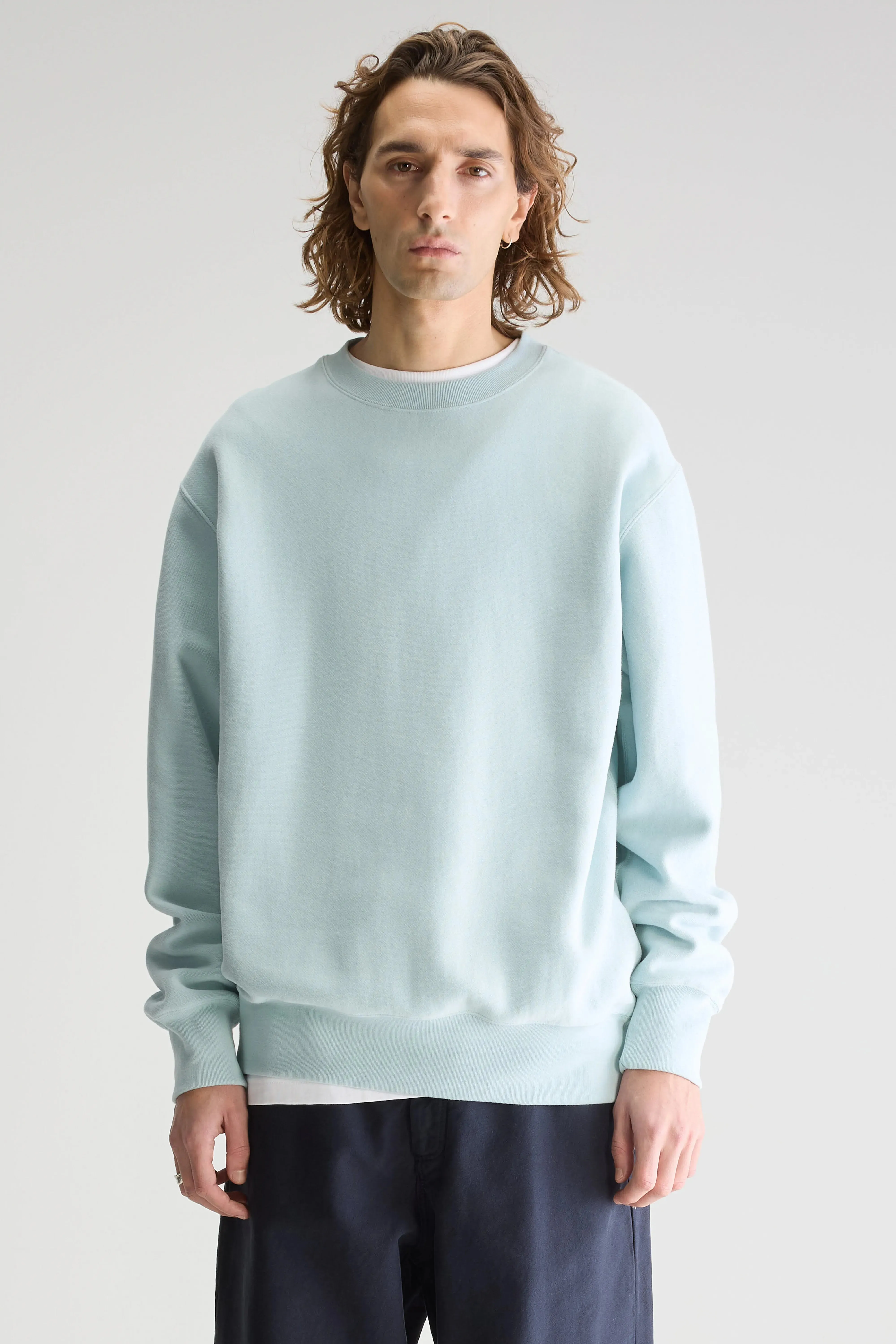 Flake crewneck sweatshirt (251 / M / POOL) Trusted brands
