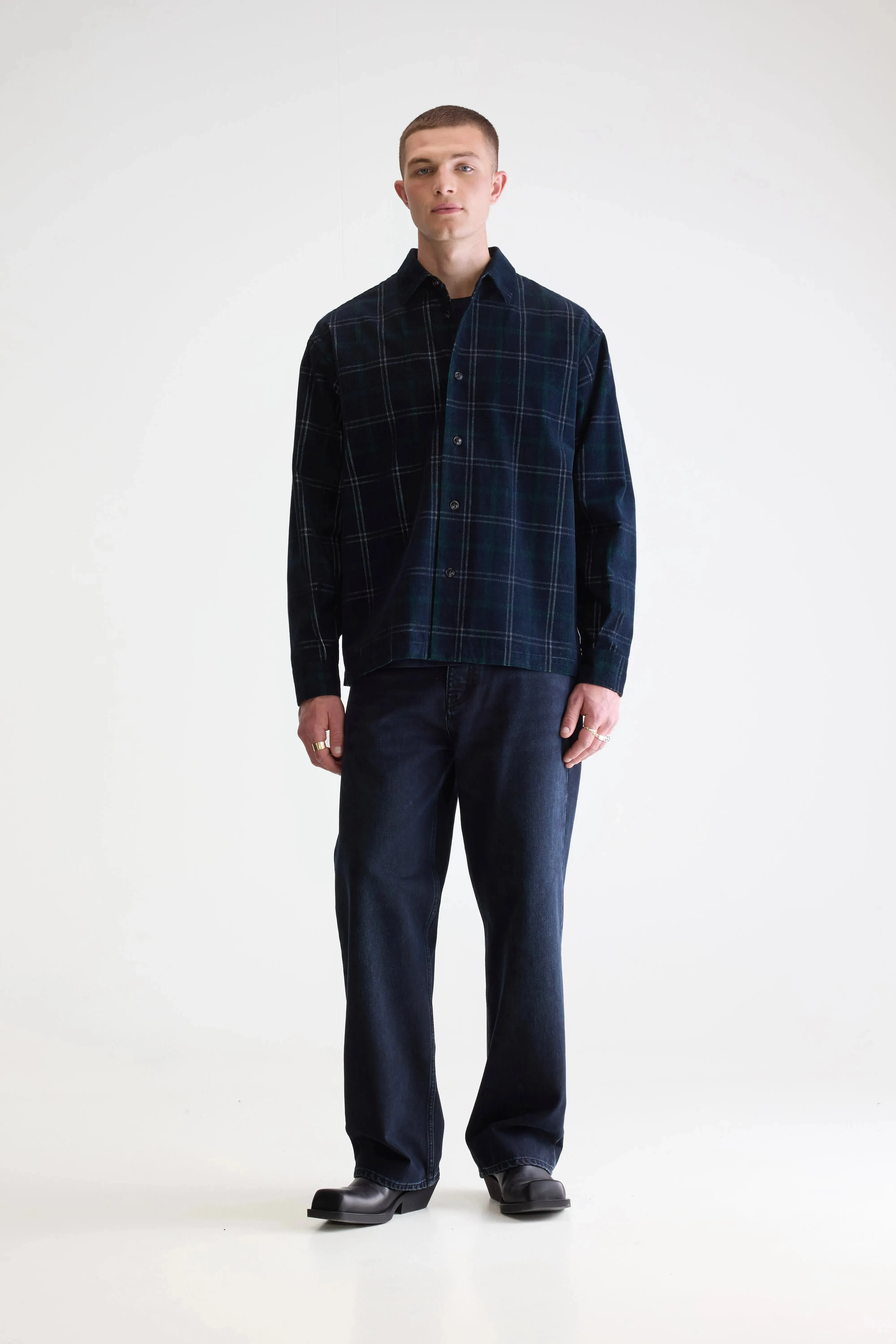 Flap corduroy overshirt (252 / M / CHECK A) Performance Inspired Feel