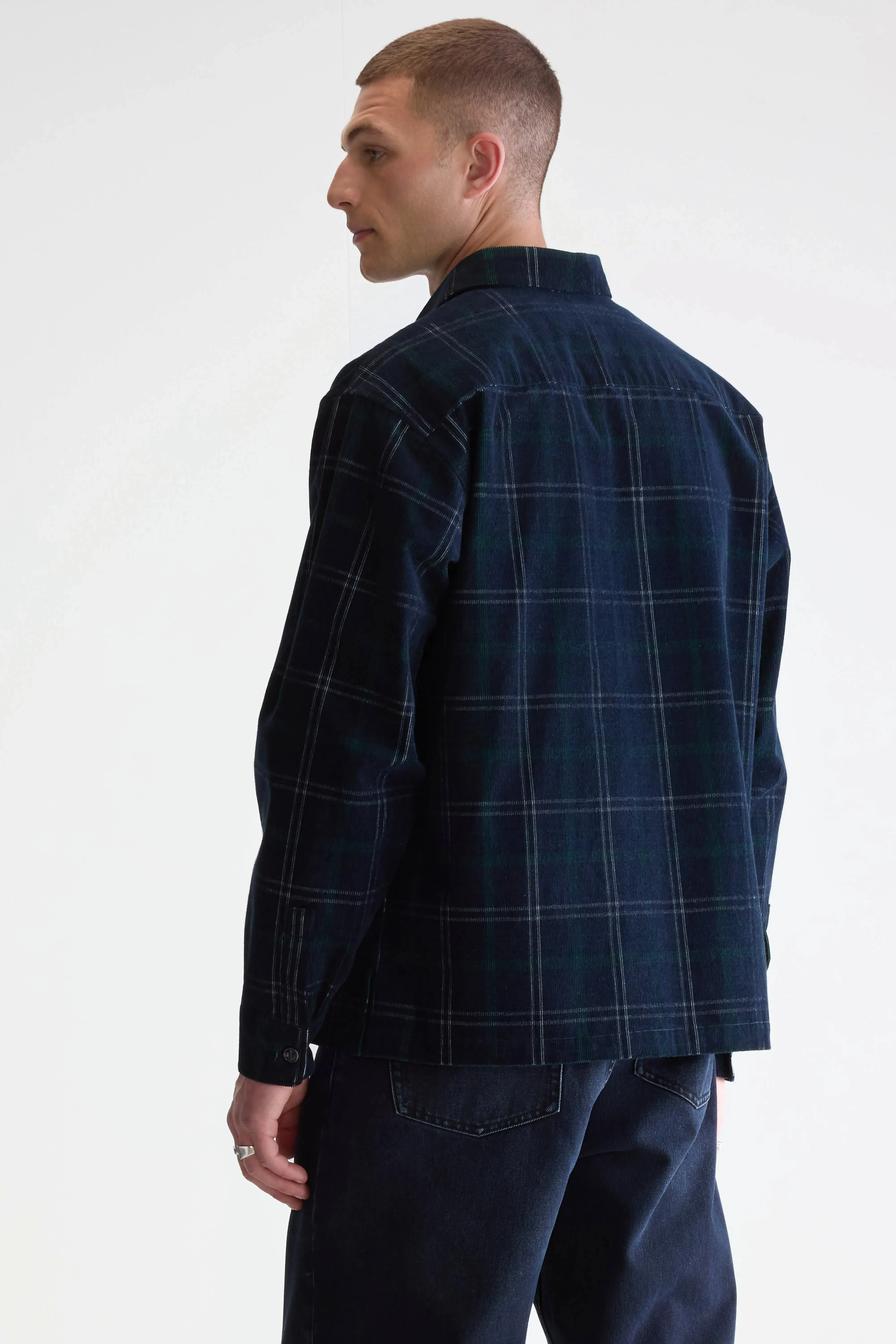 Flap corduroy overshirt (252 / M / CHECK A) Performance Inspired Feel