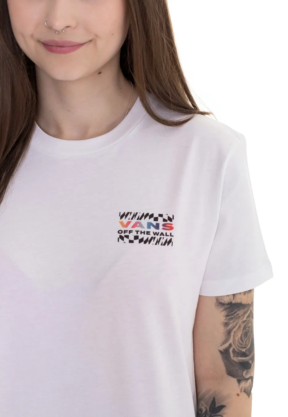 Flattering Shape Vans - Heat Seeker White - T-Shirt