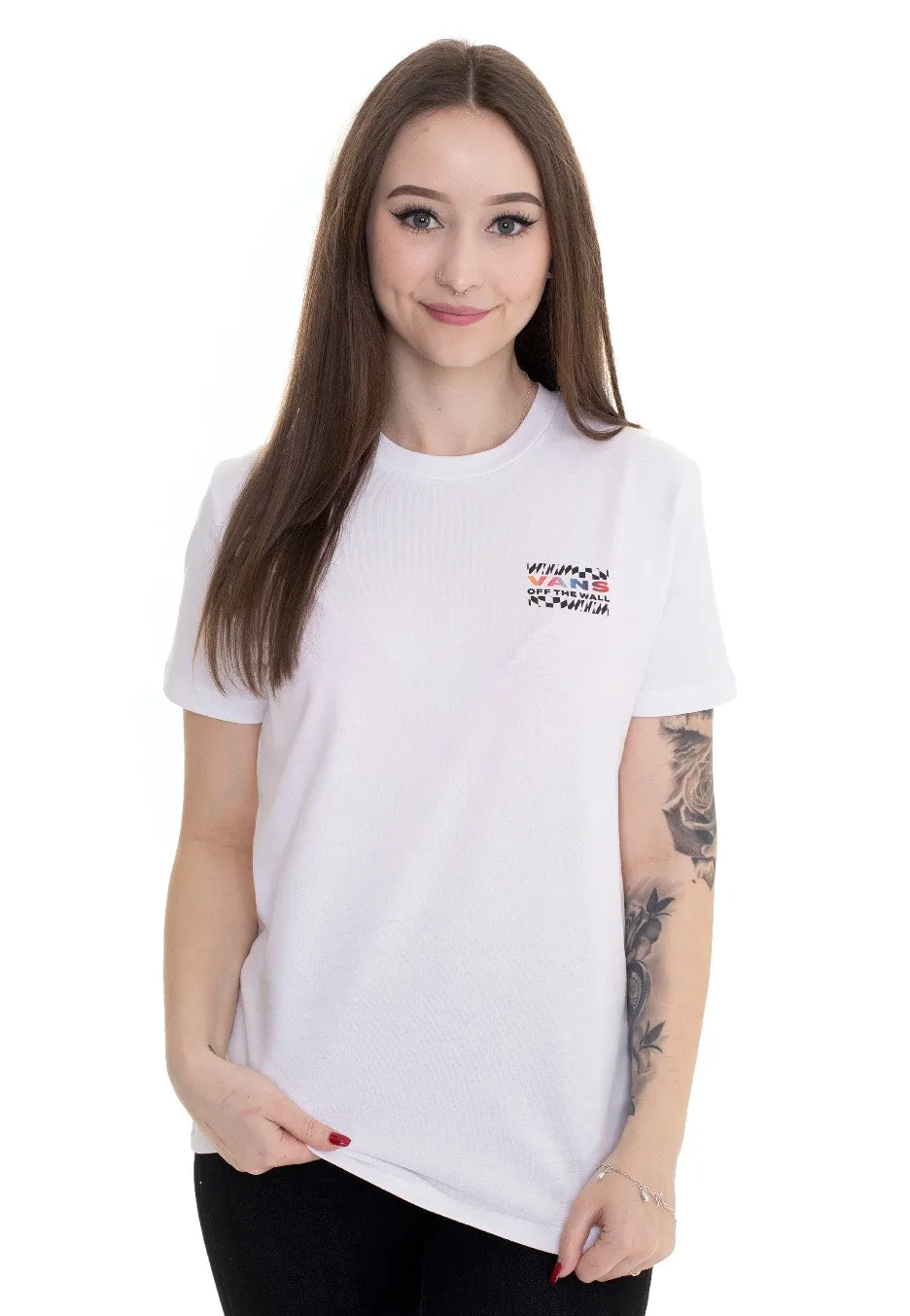 Flattering Shape Vans - Heat Seeker White - T-Shirt