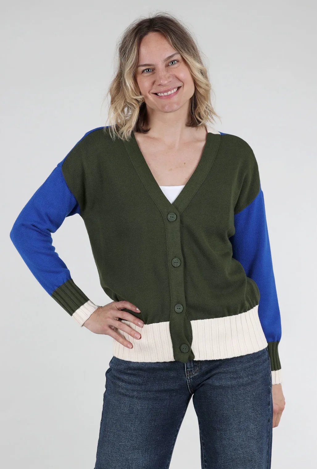 Harria Sweater, Deep Green Wool blend pullover