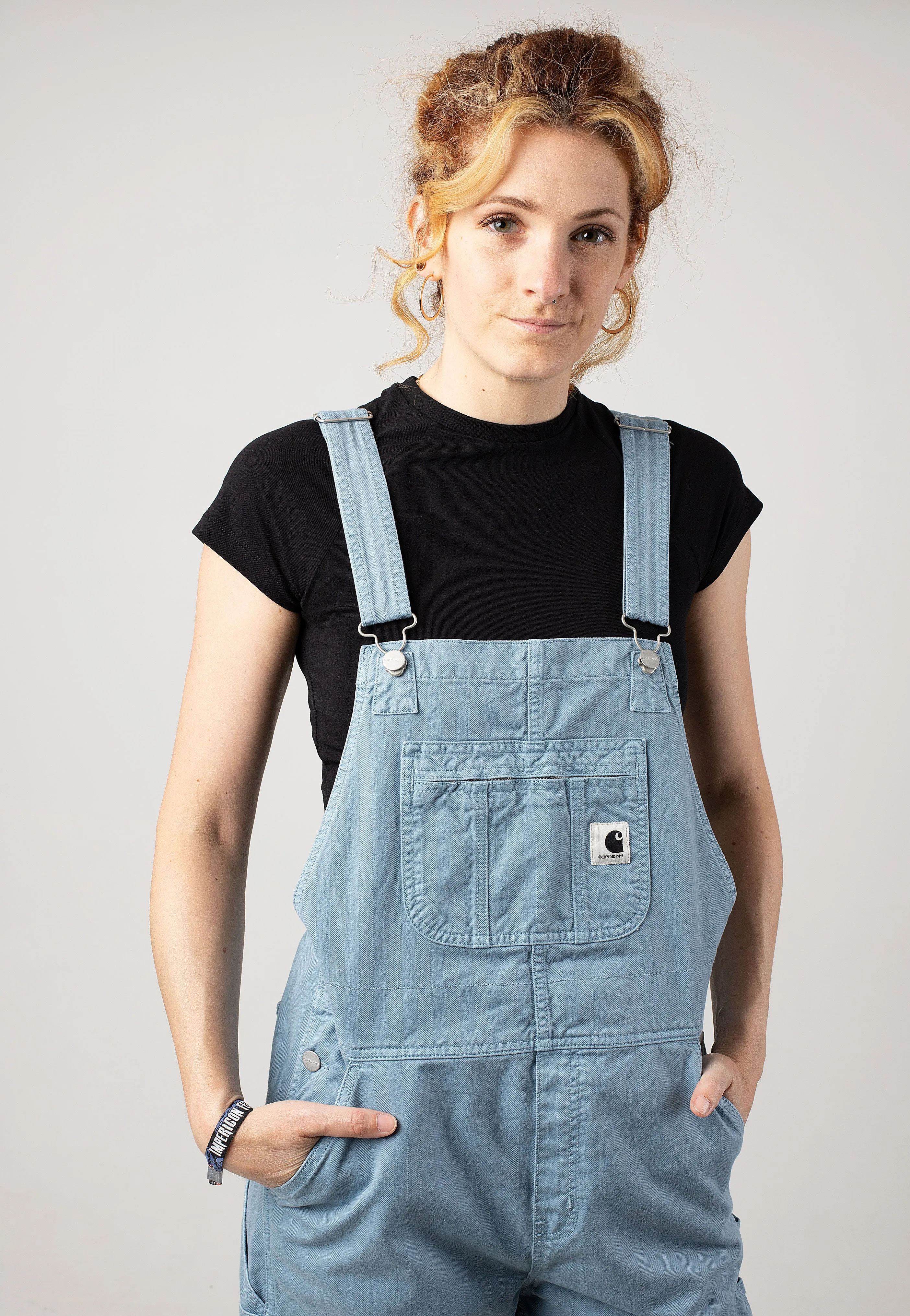 Flexible Design Carhartt WIP - W' Norris Bib Garment Dyed Misty Sky - Dungarees