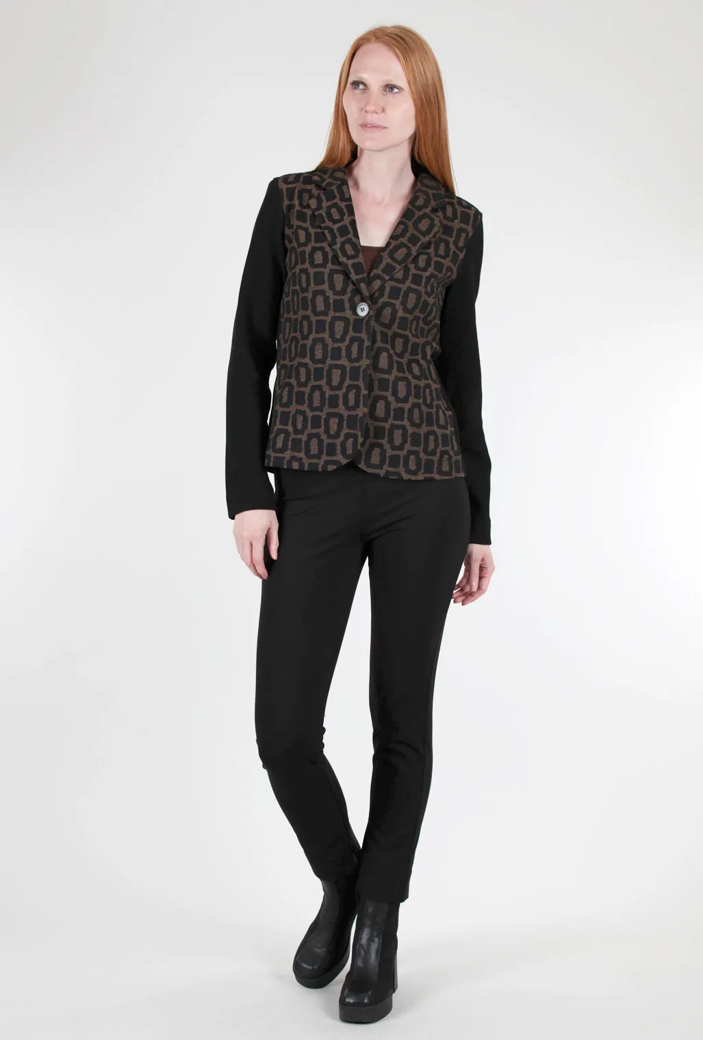 Flexible Design Ponte Knit Zani Pant, Black