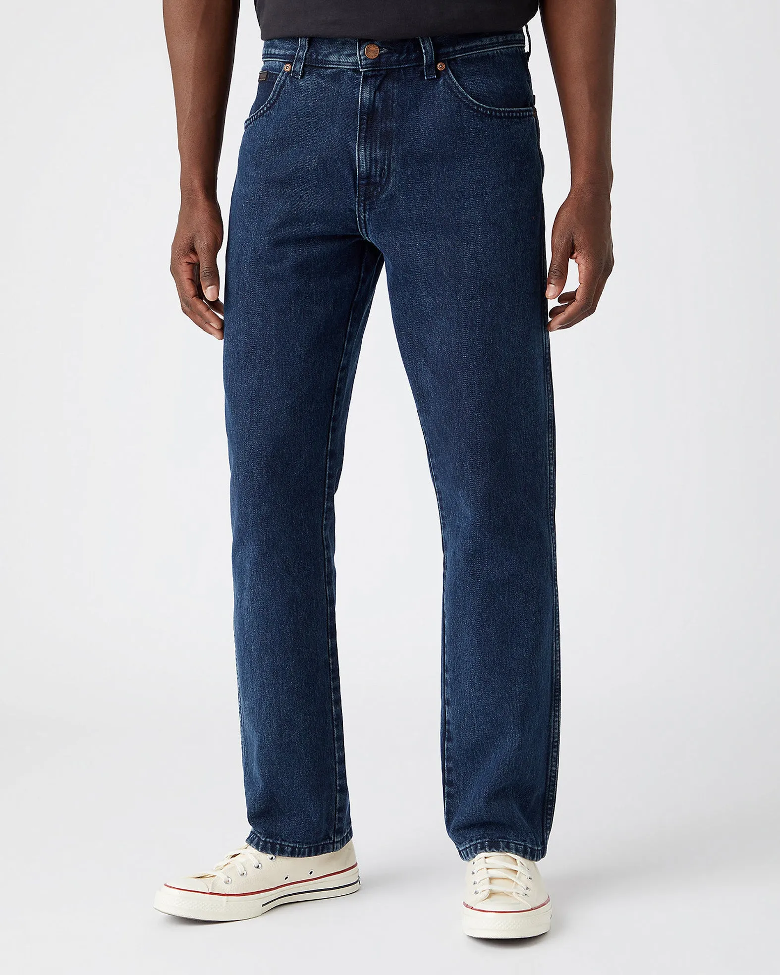 Wrangler Texas Authentic Straight Mens Jeans - Coalblue Stone | Wrangler Jeans | JEANSTORE