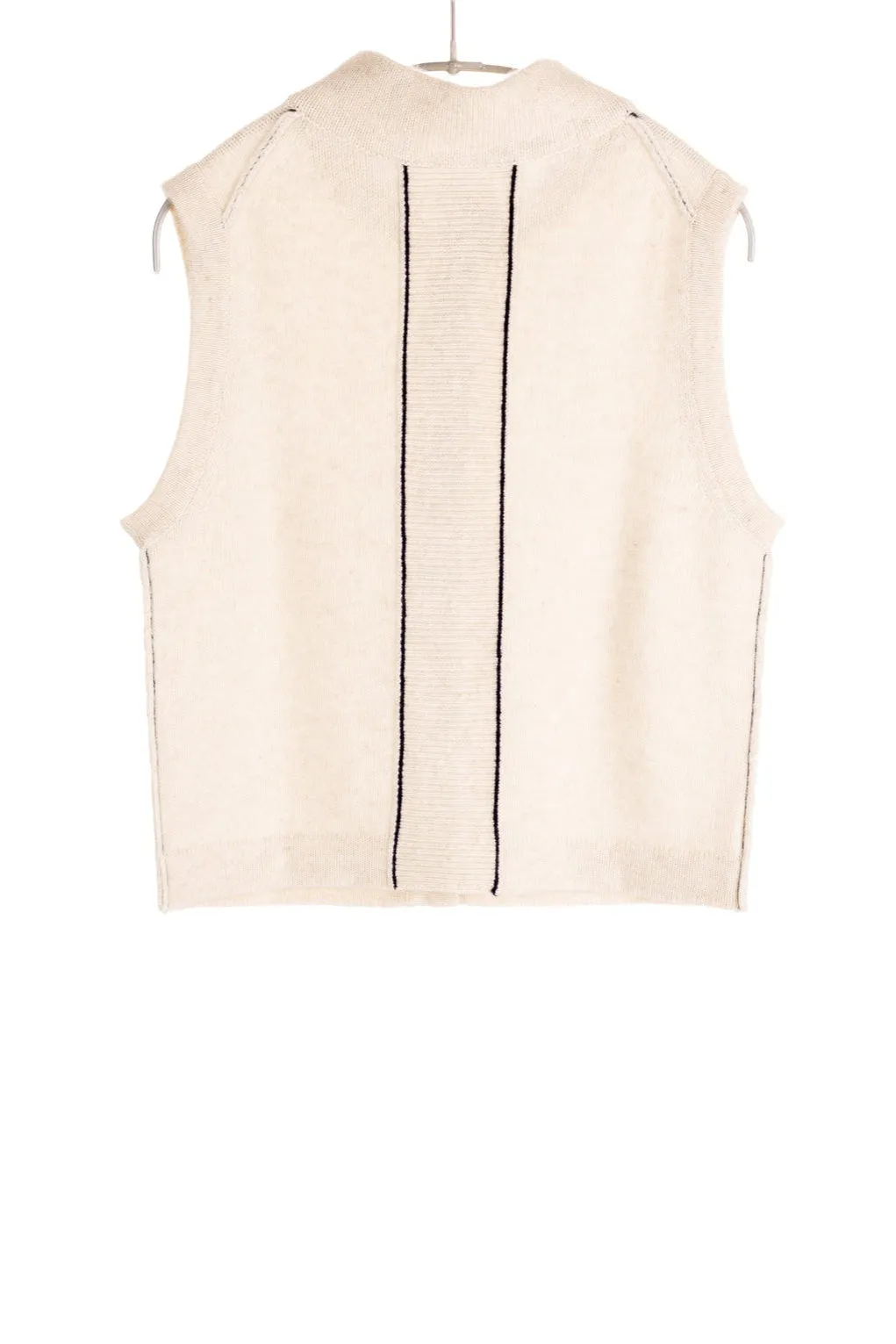 Flexible Feel Mock Neck Natural Vest