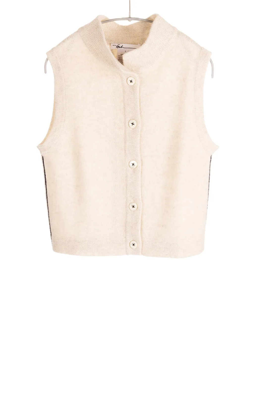 All Day Mock Neck Natural Vest