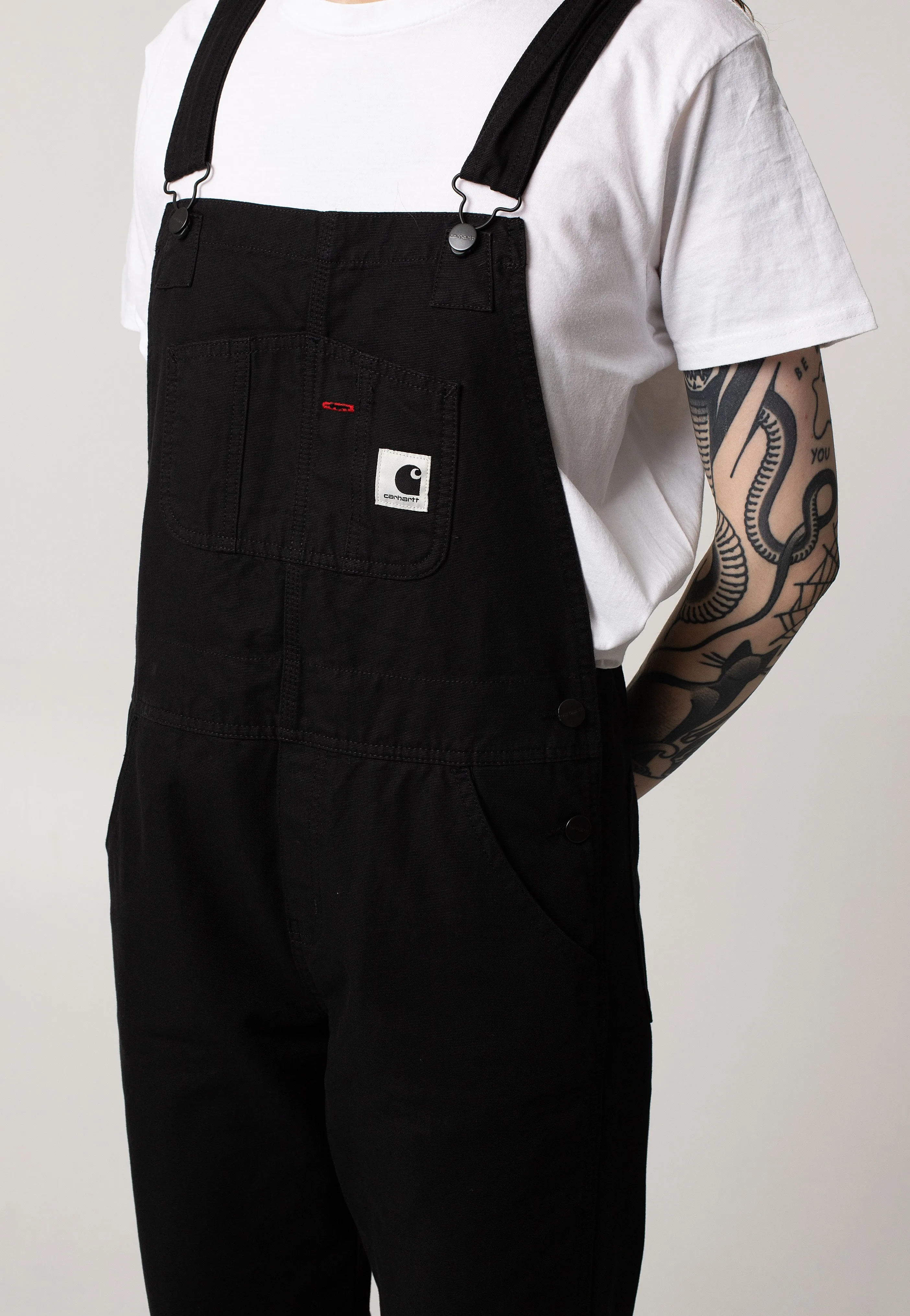 Flexible Fit Carhartt WIP - W' Bib Overall Straight Rinsed Black - Pants