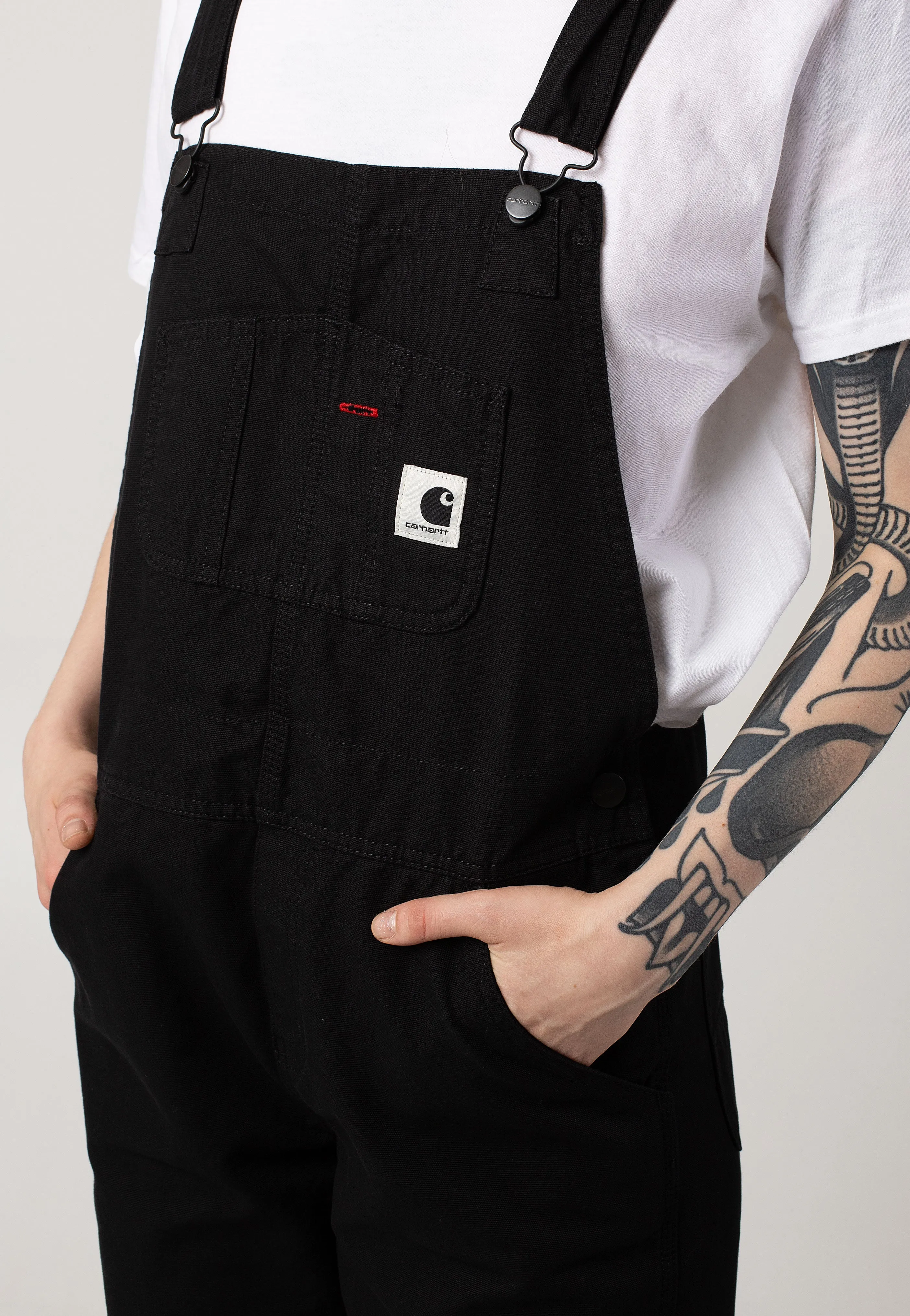 Flexible Fit Carhartt WIP - W' Bib Overall Straight Rinsed Black - Pants