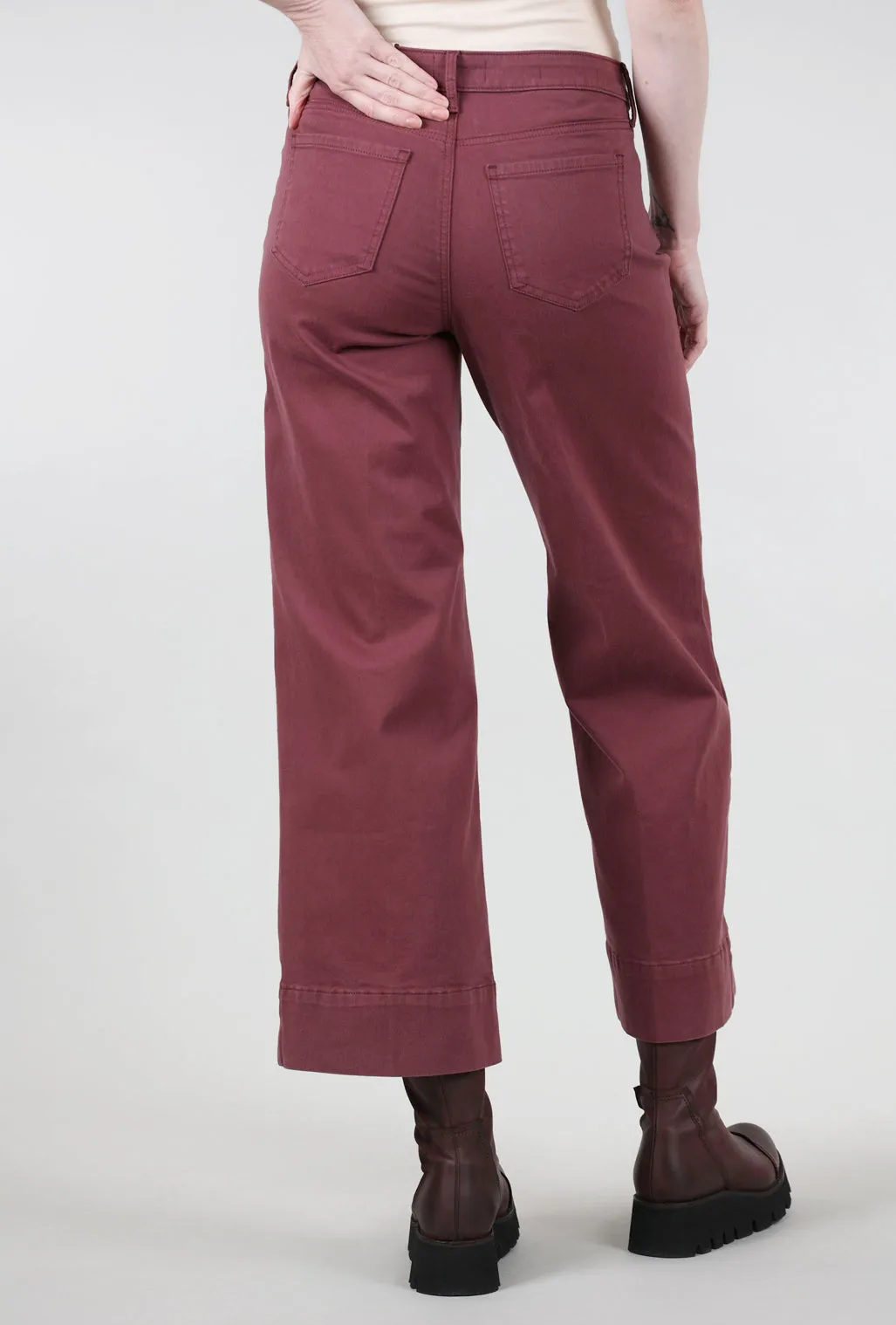 Flexible Fit Teresa Wide-Leg Ankle Jeans, Tavern