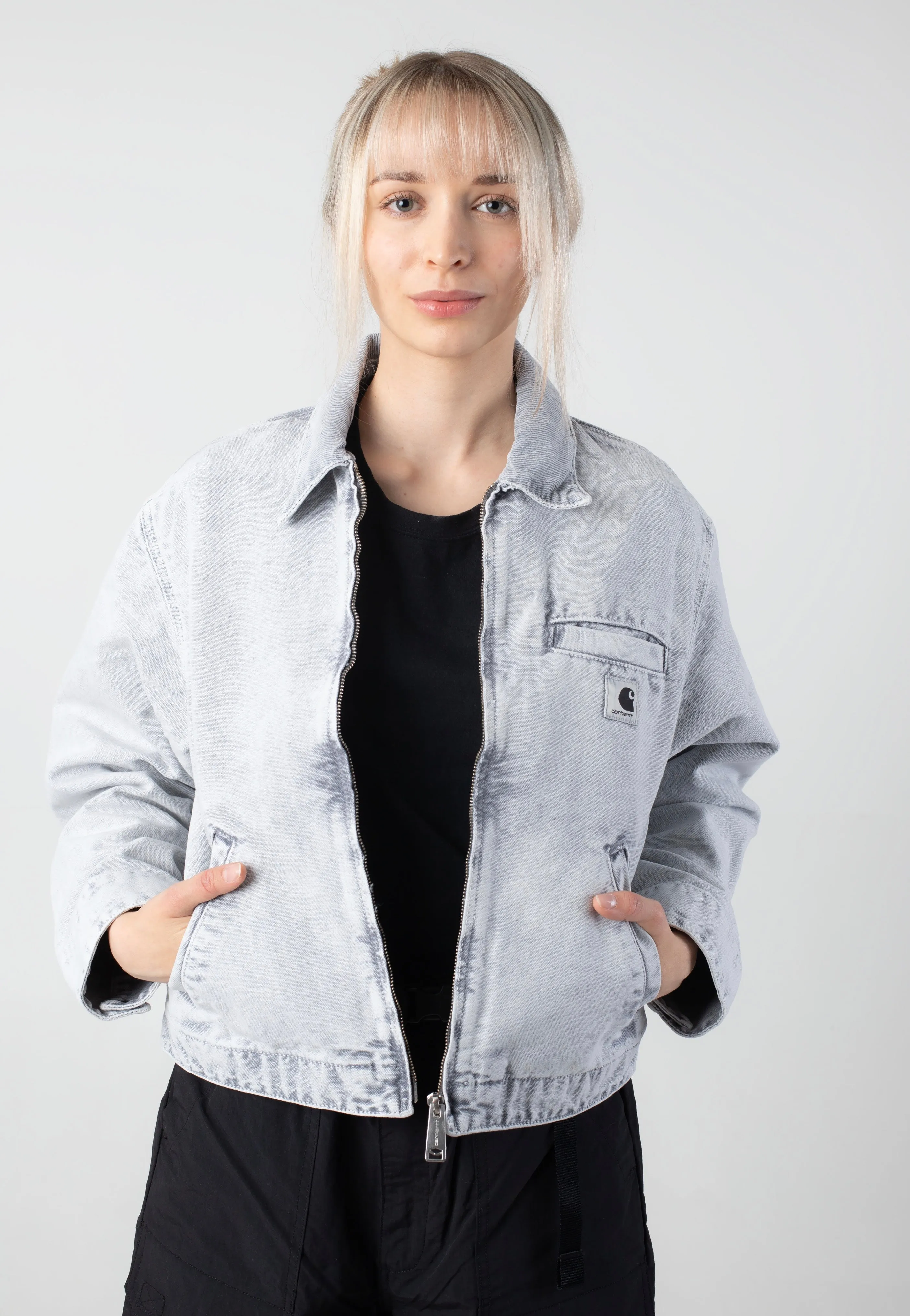 Flexible Use Carhartt WIP - W' Emery Canvas Black/Black Chalk Wash - Jacket