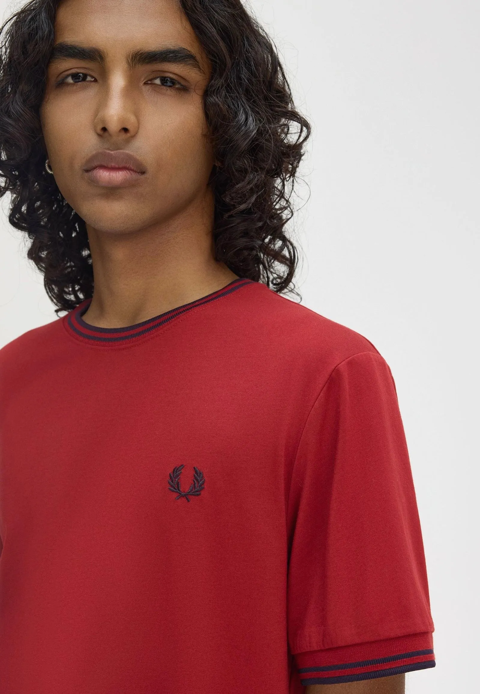 Flexible Use Fred Perry - Twin Tipped Burnt Red/Navy - T-Shirt