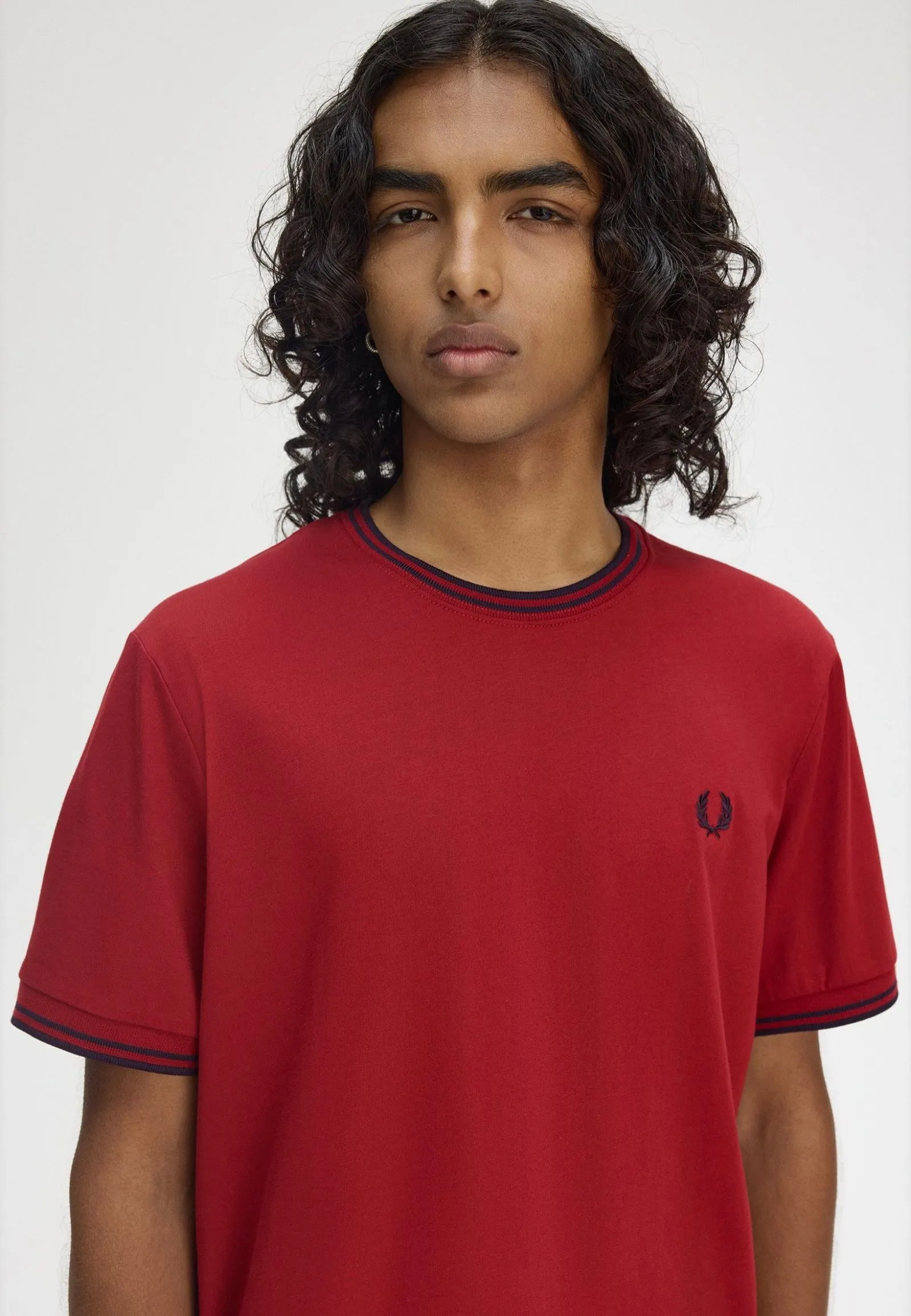 Flexible Use Fred Perry - Twin Tipped Burnt Red/Navy - T-Shirt