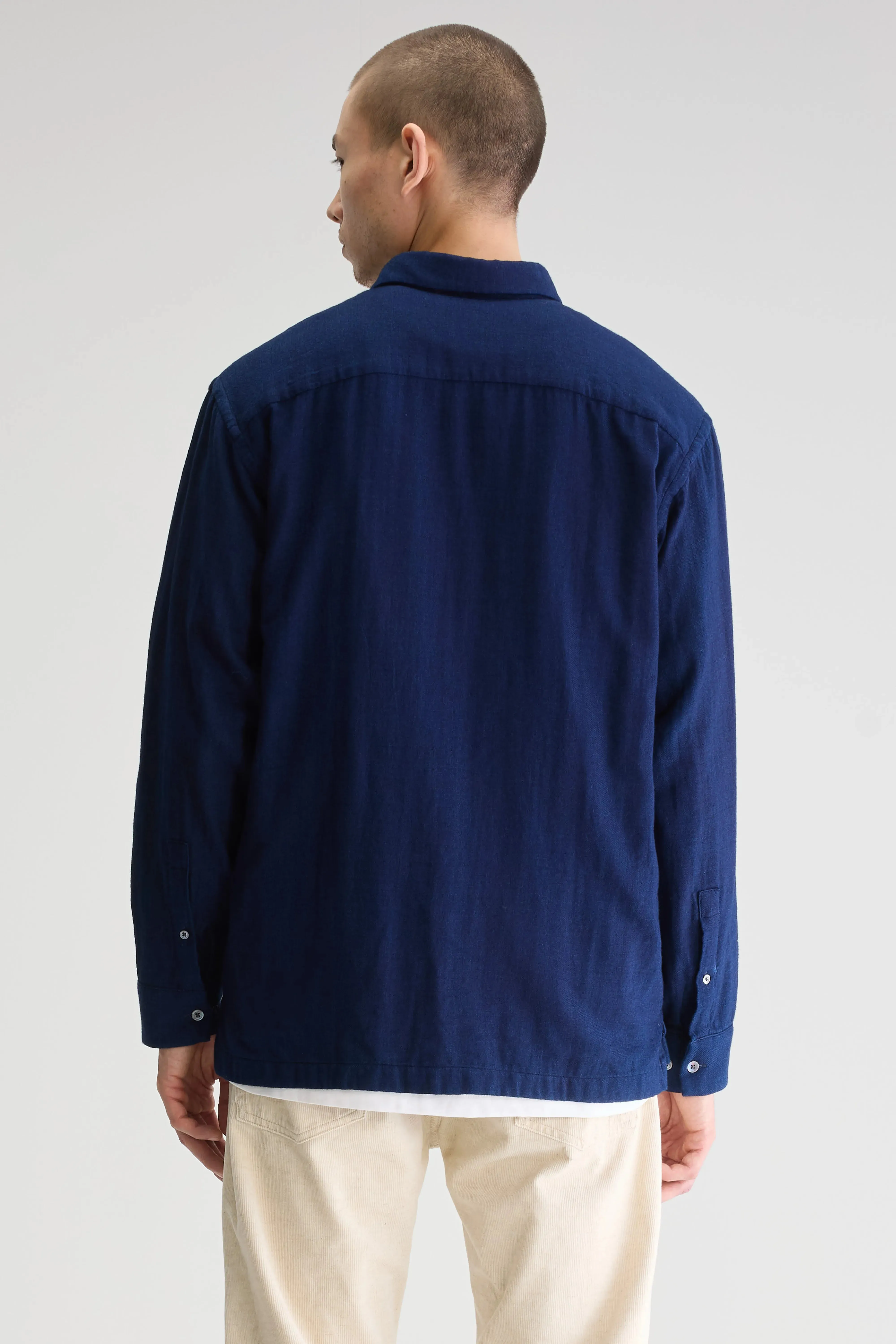 Flip relaxed shirt (251 / M / INDIGO) Day Ready Look
