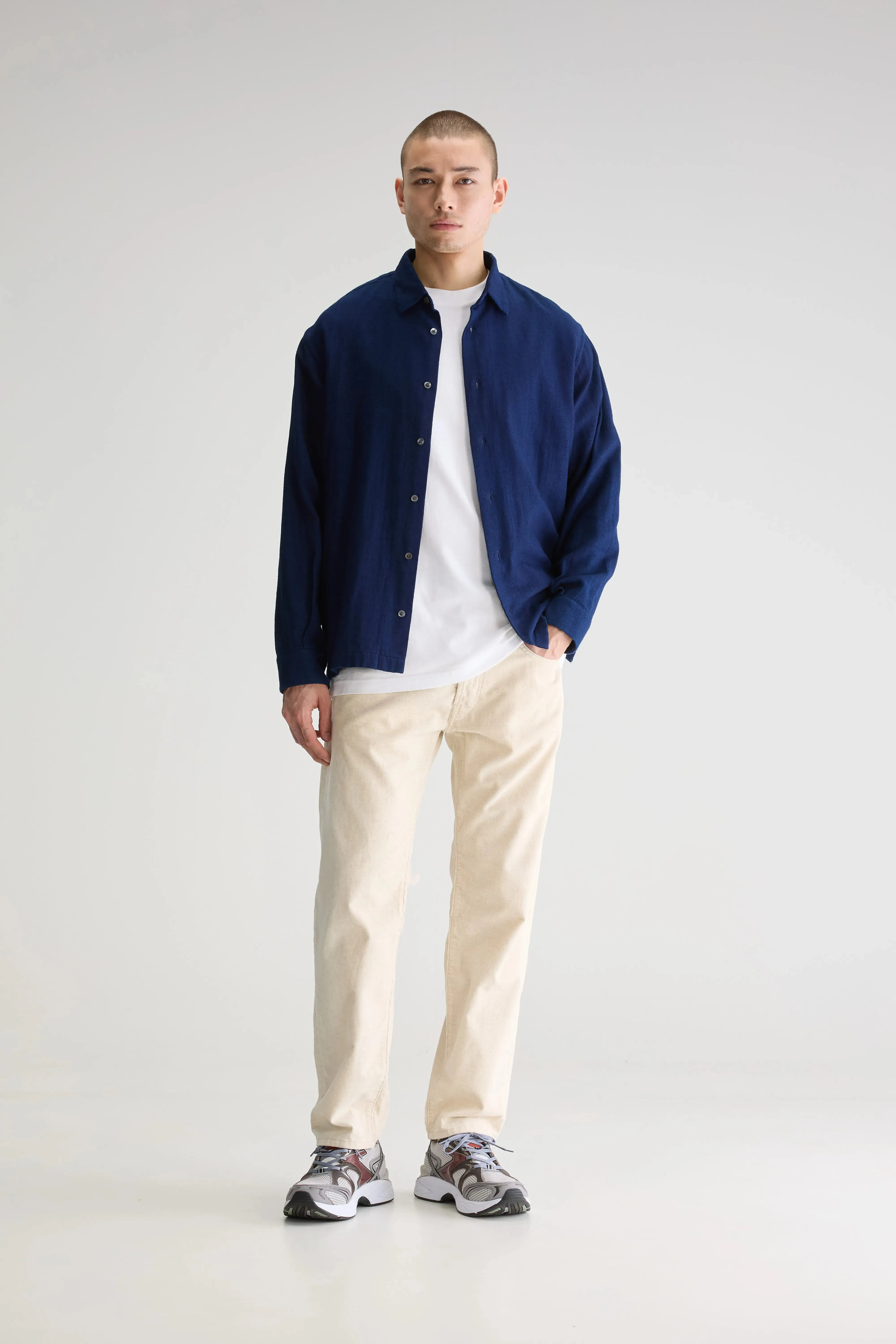 Flip relaxed shirt (251 / M / INDIGO) Day Ready Look
