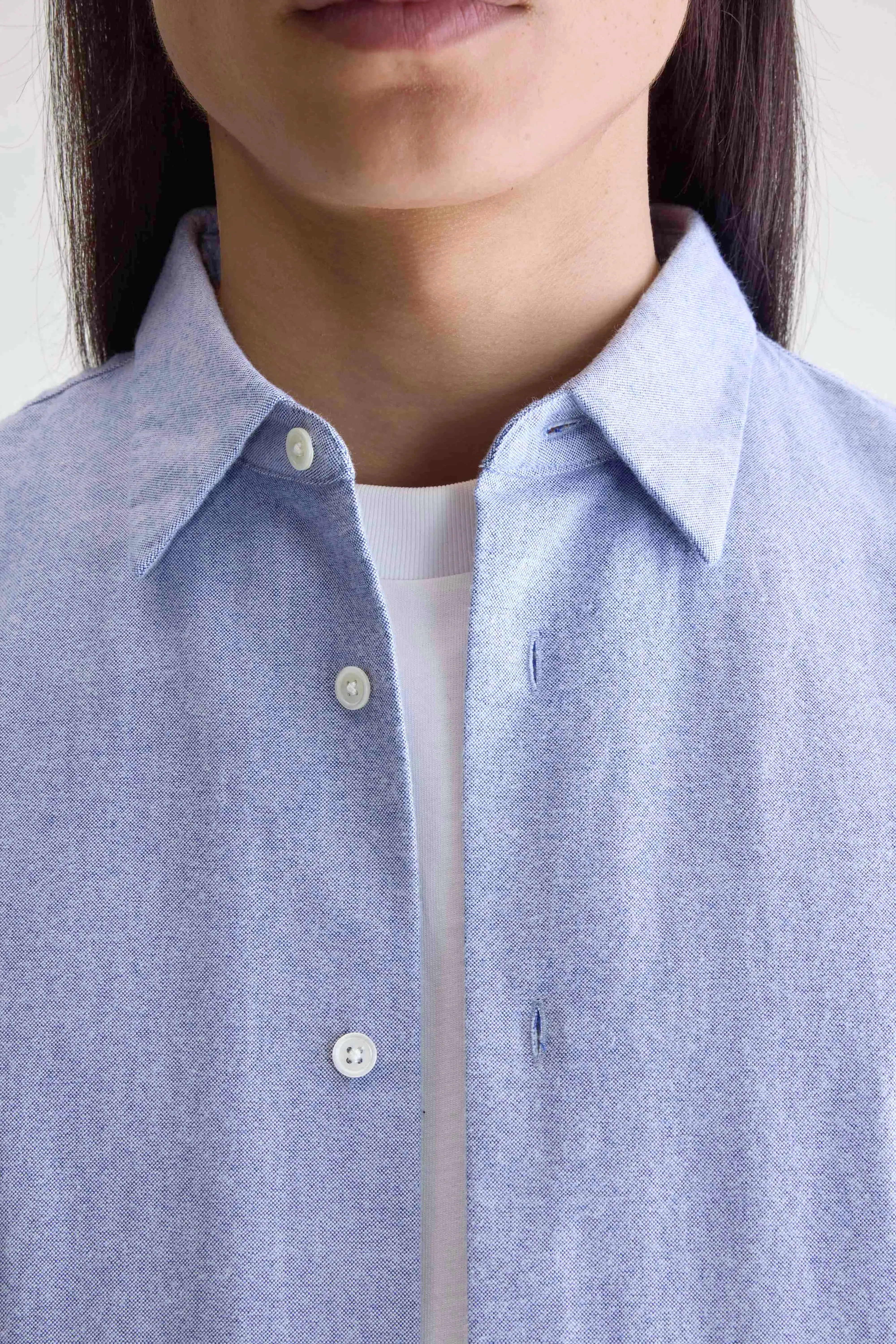 Flip relaxed shirt (252 / M / CHAMBRAY) Glam Style