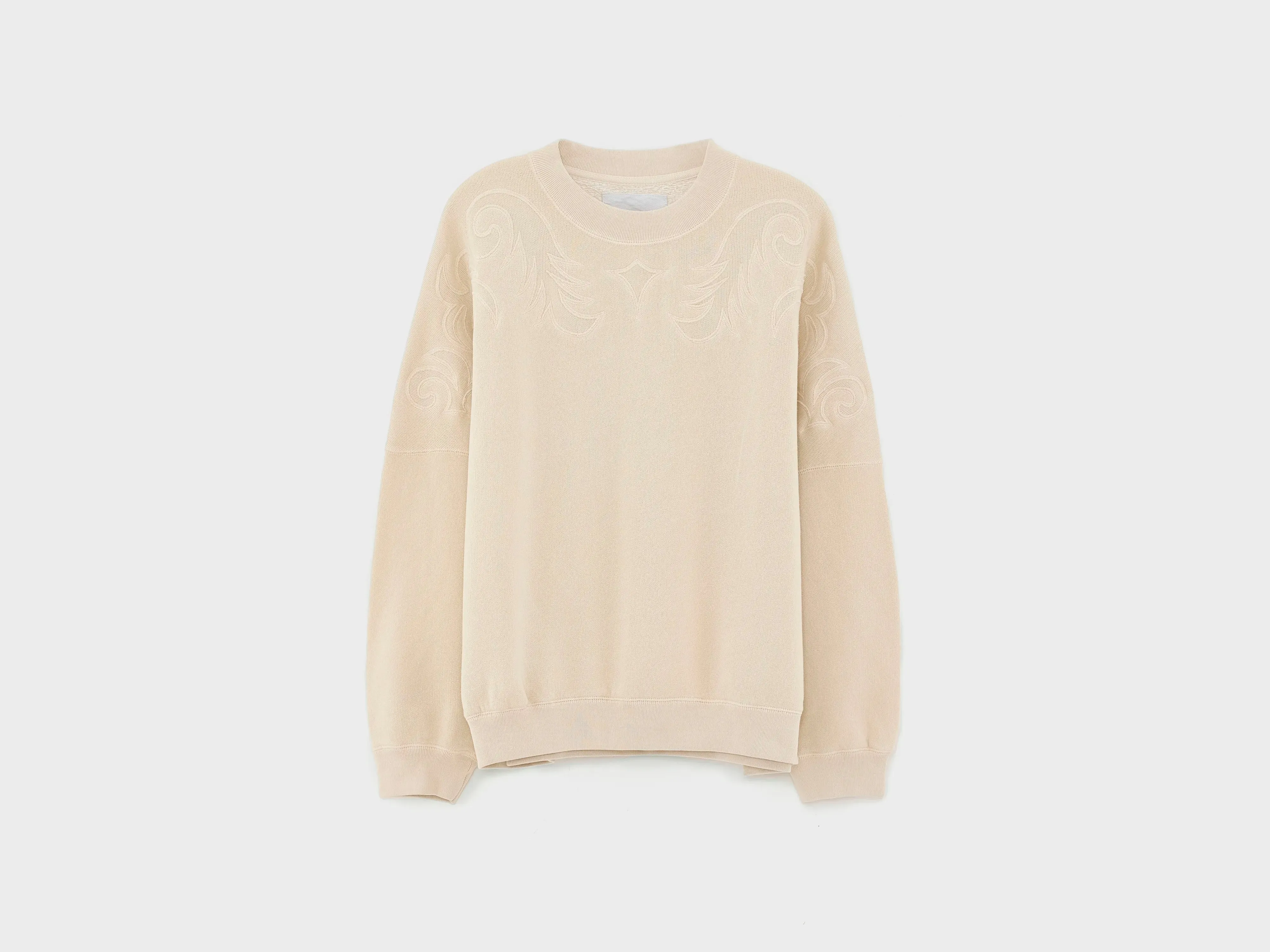 Water resistant coating Flipo crewneck sweatshirt (251 / W / CHALK)