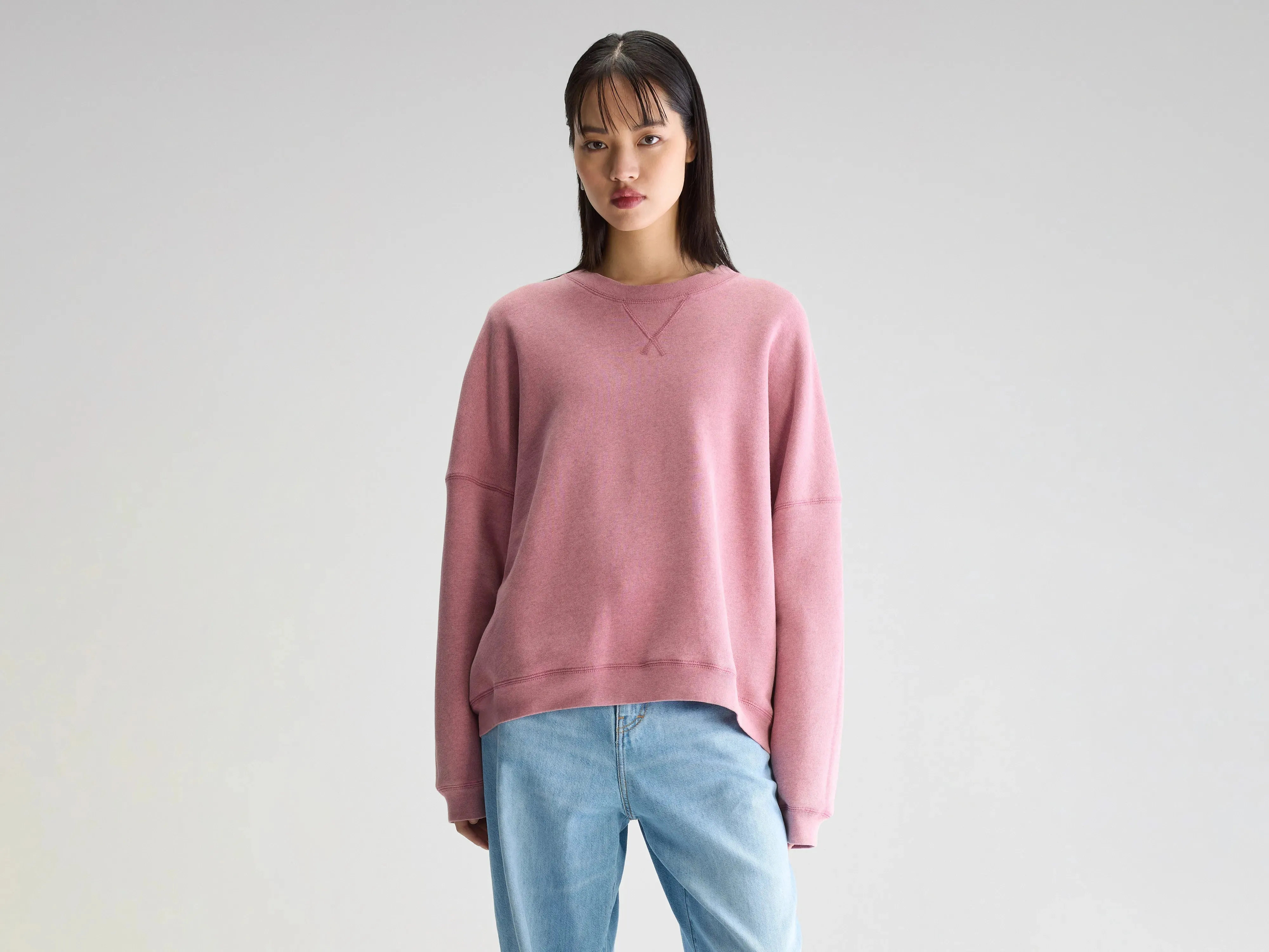 Flipo crewneck sweatshirt (251 / W / PINKLADY) couple wear
