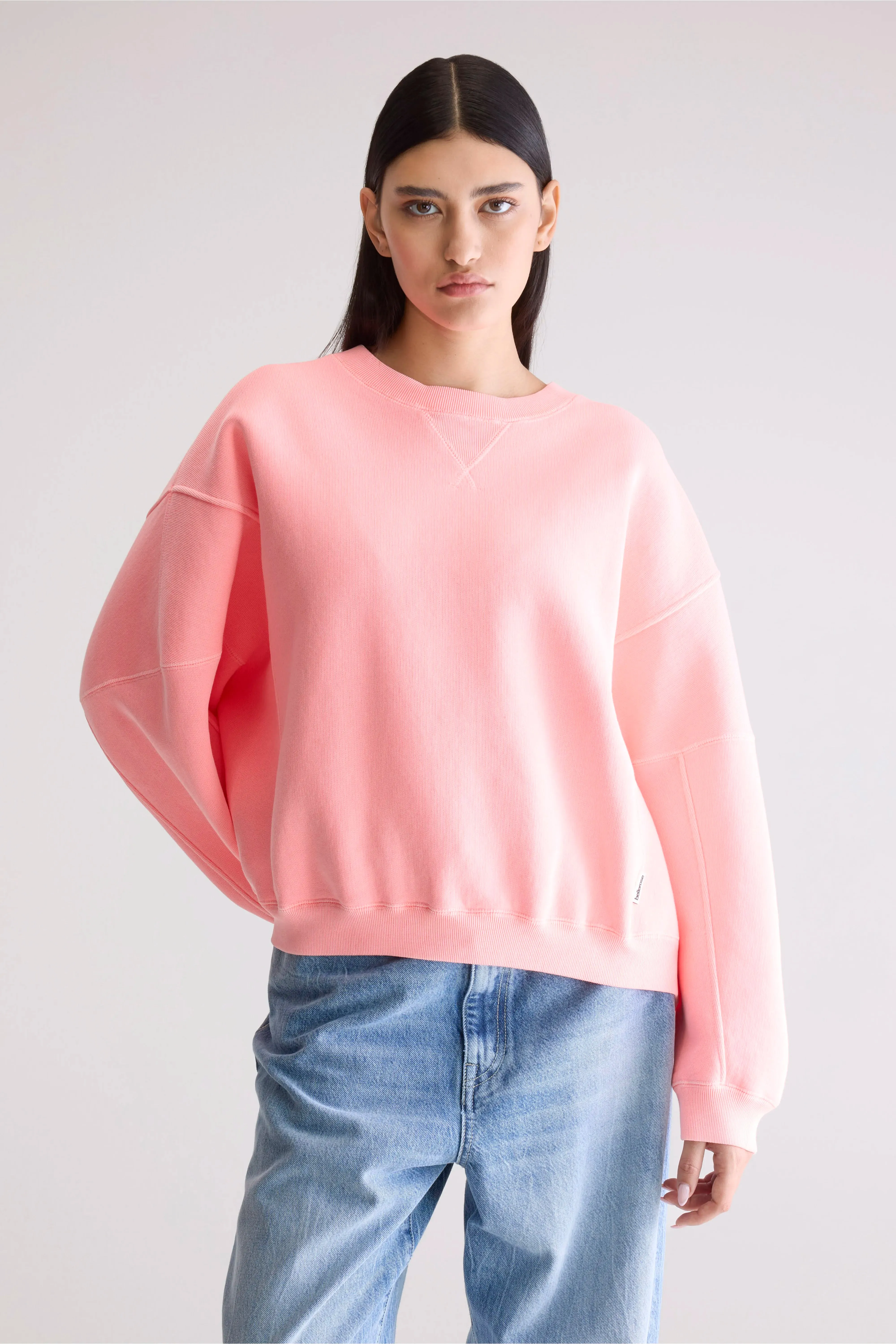 Flips crewneck sweatshirt (252 / W / FLASH WASH) Timeless Smart