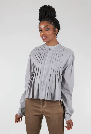 Flora Tuck Blouse, Cement gender-neutral Breathable mesh