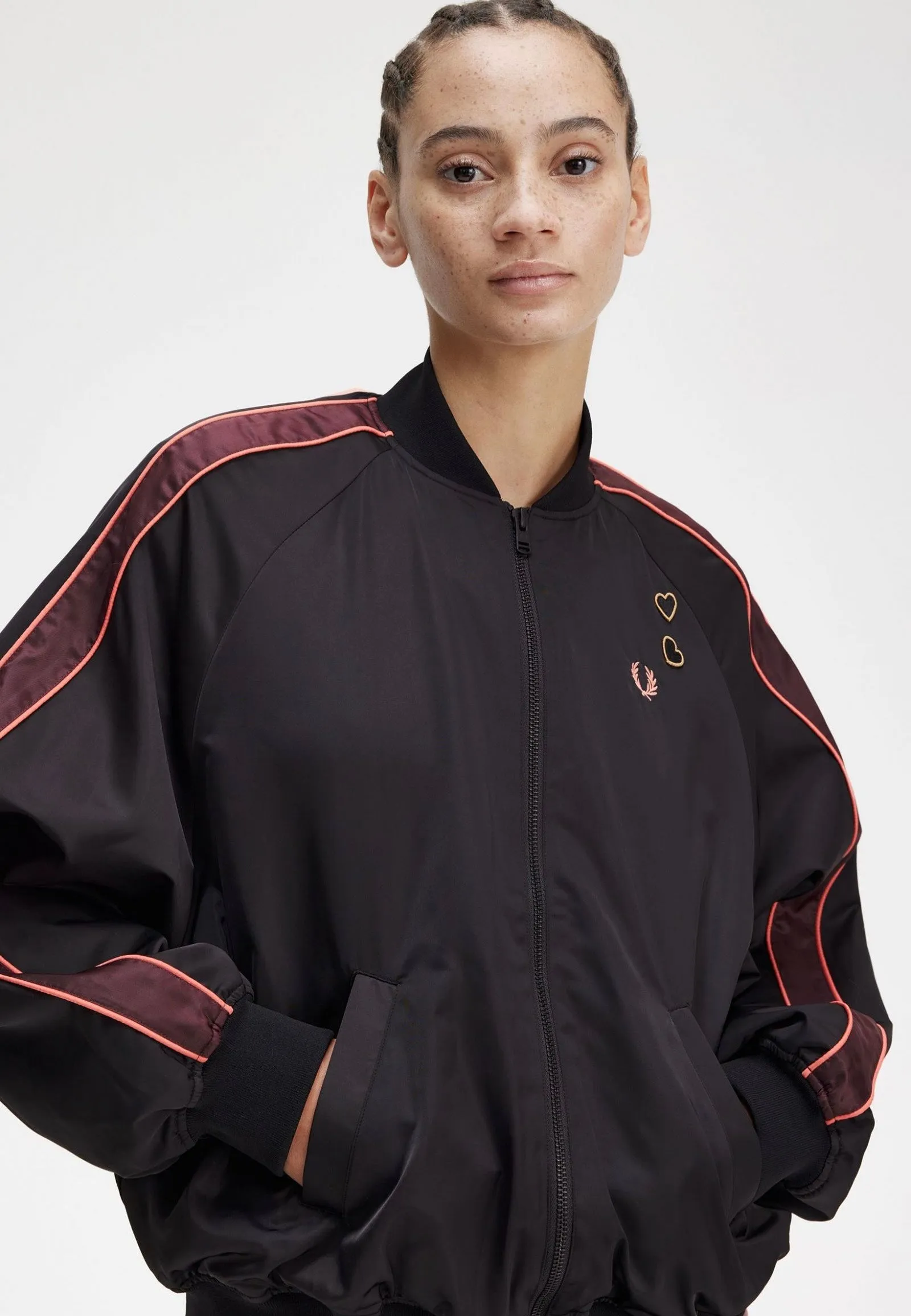 Probability Worth Fred Perry x Amy Winehouse - Printed Lining Bomber Black - Jacket