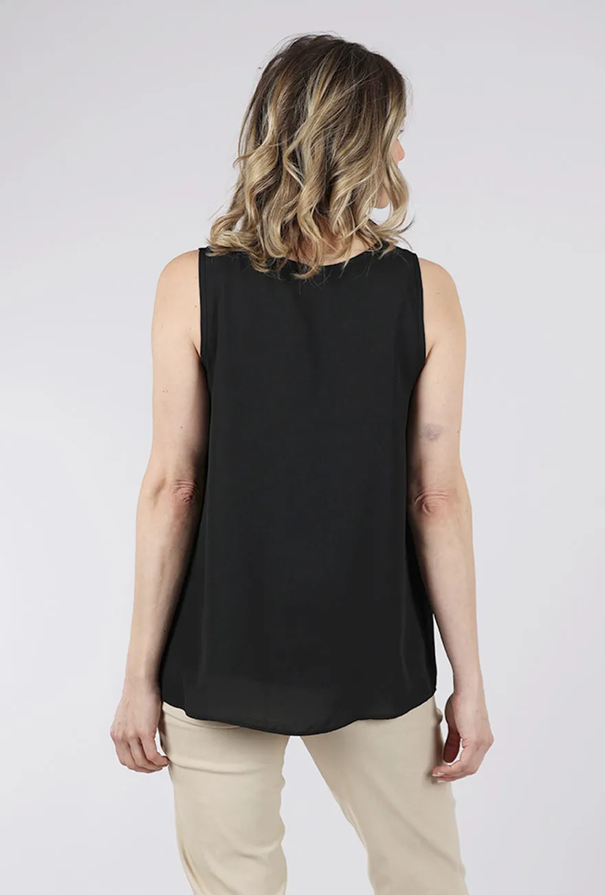 Flutter Front Shell, Black Feminine - soft