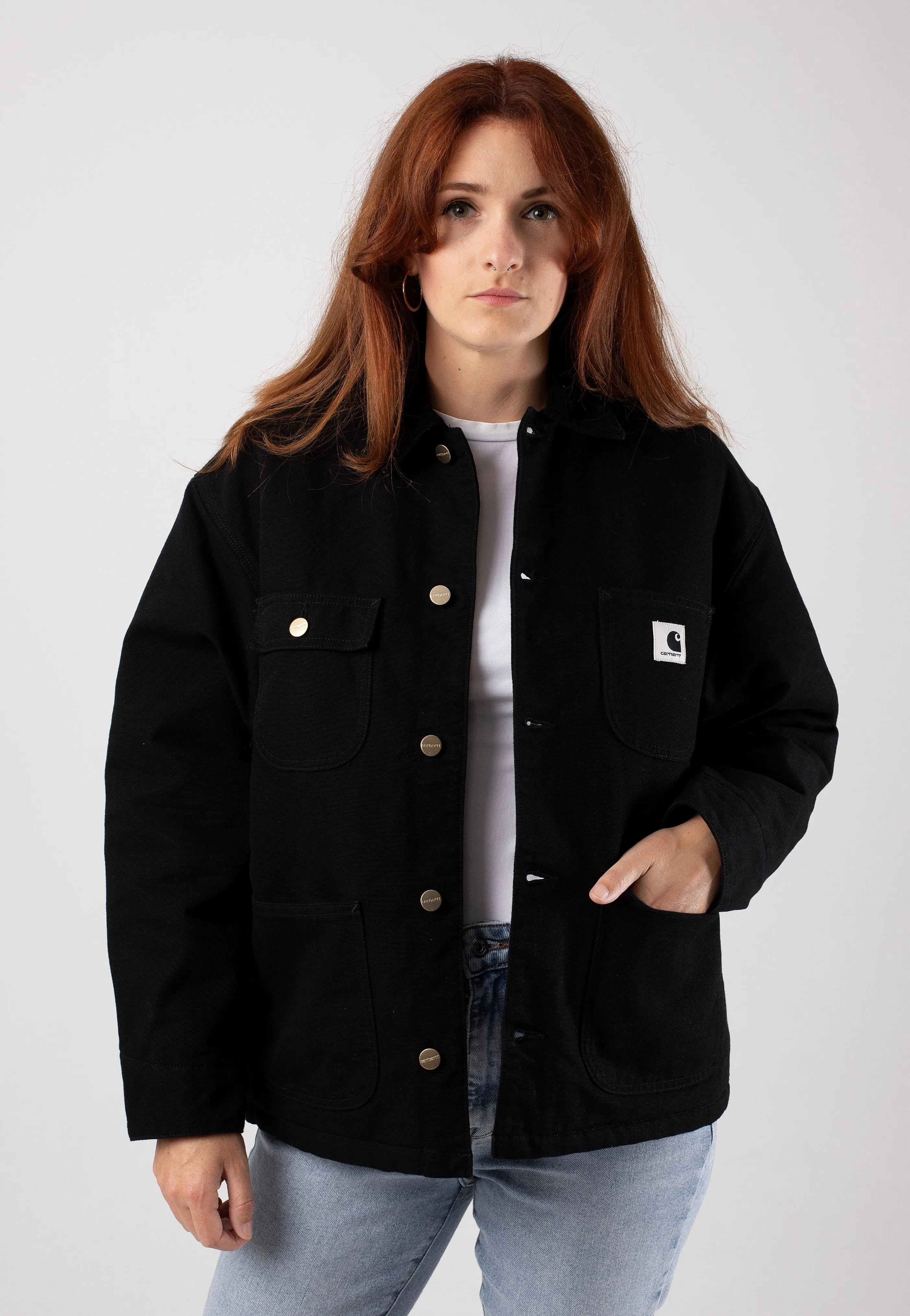 Flutter sleeve Carhartt WIP - W' Og Michigan Rinsed Black/Black - Jacket
