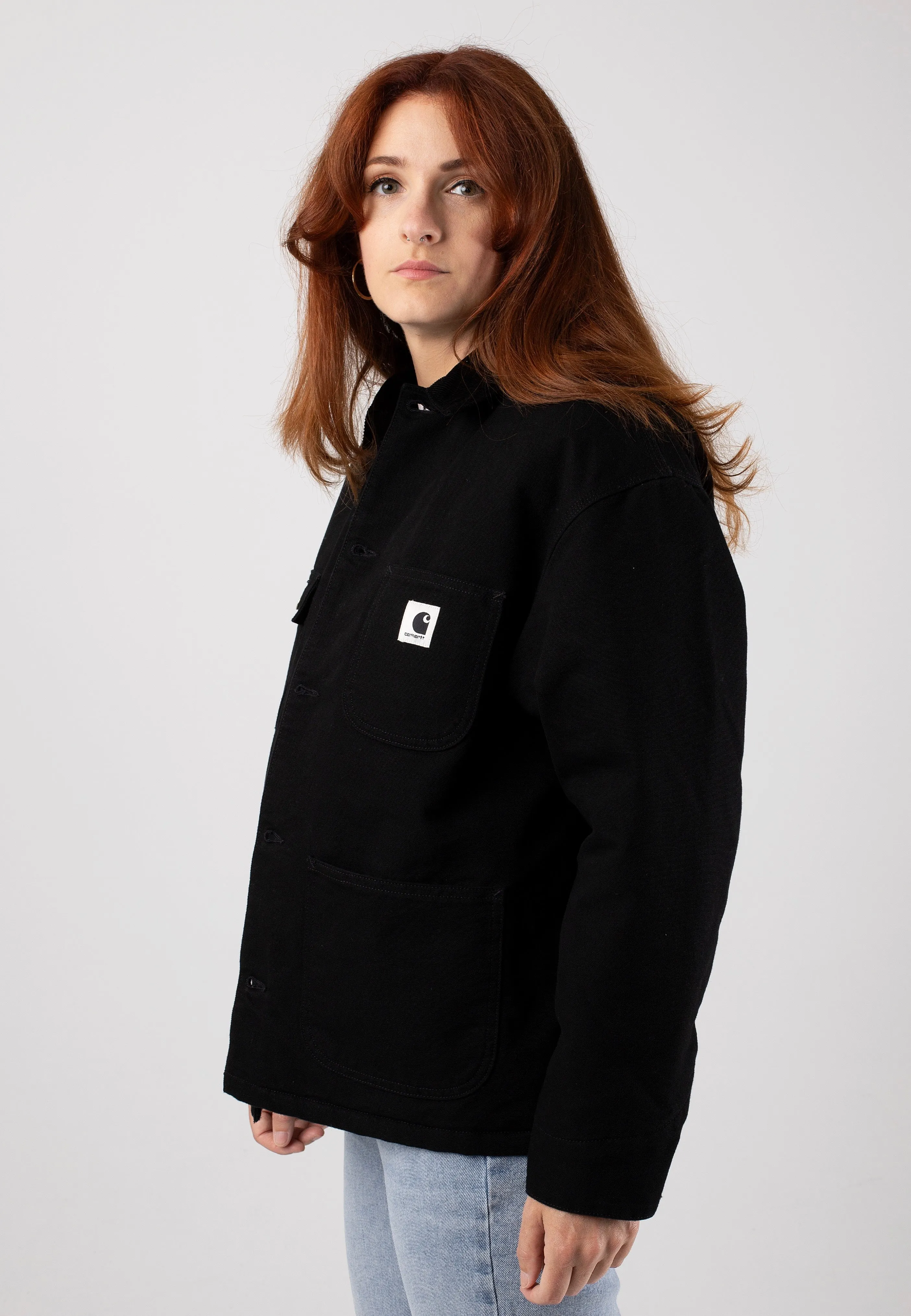 Flutter sleeve Carhartt WIP - W' Og Michigan Rinsed Black/Black - Jacket