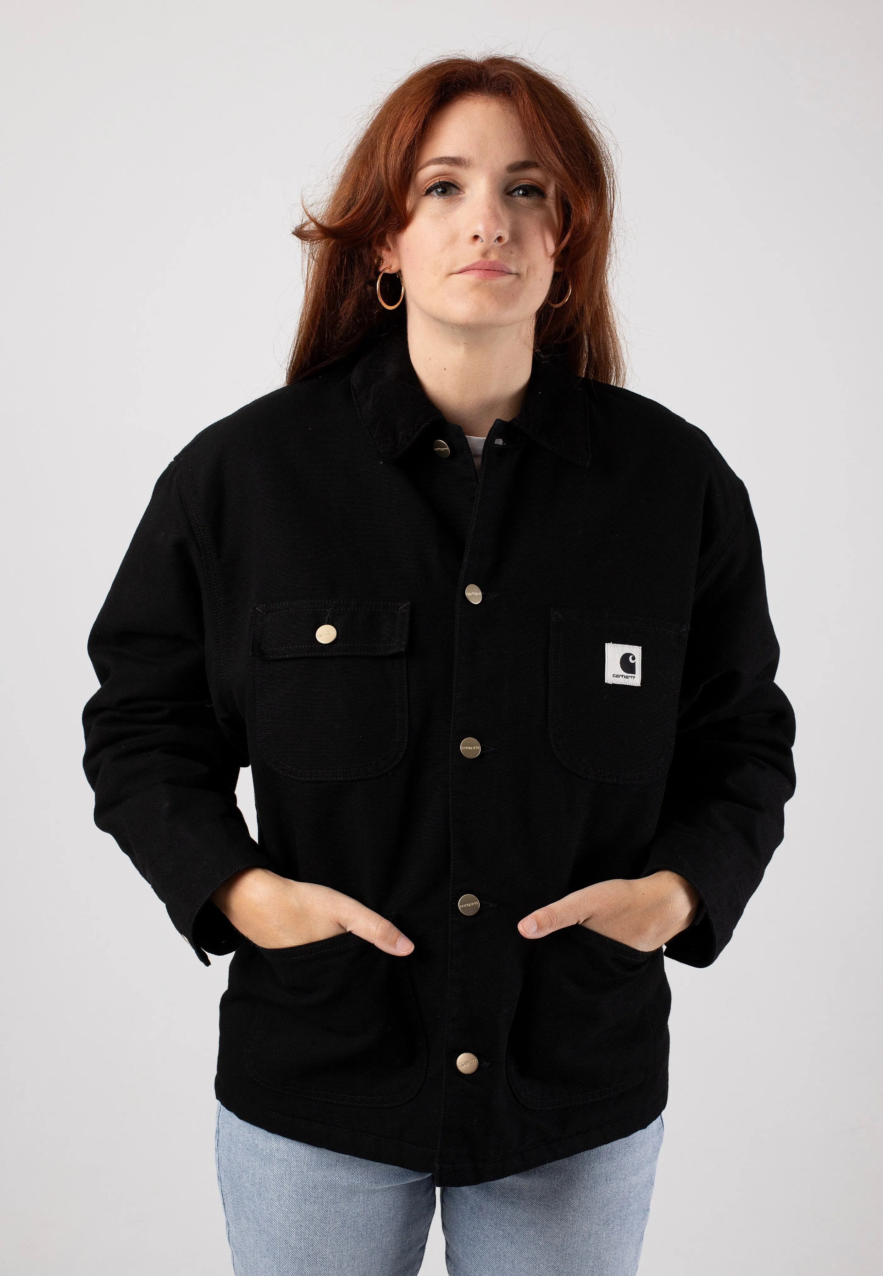police officers Philanthropy Carhartt WIP - W' Og Michigan Rinsed Black/Black - Jacket