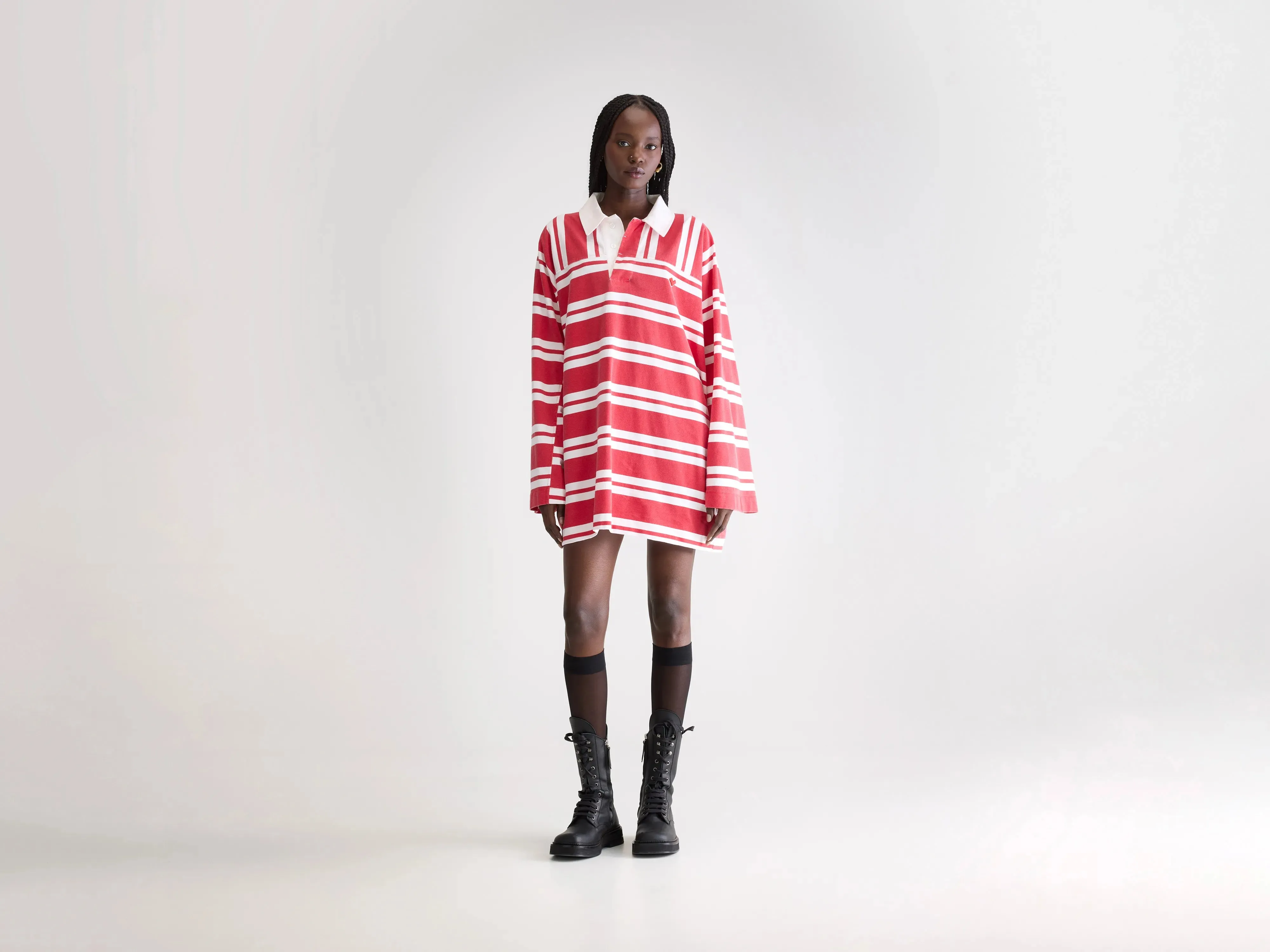 Foogy loose dress (252 / W / STRIPE B) Fashion Daily