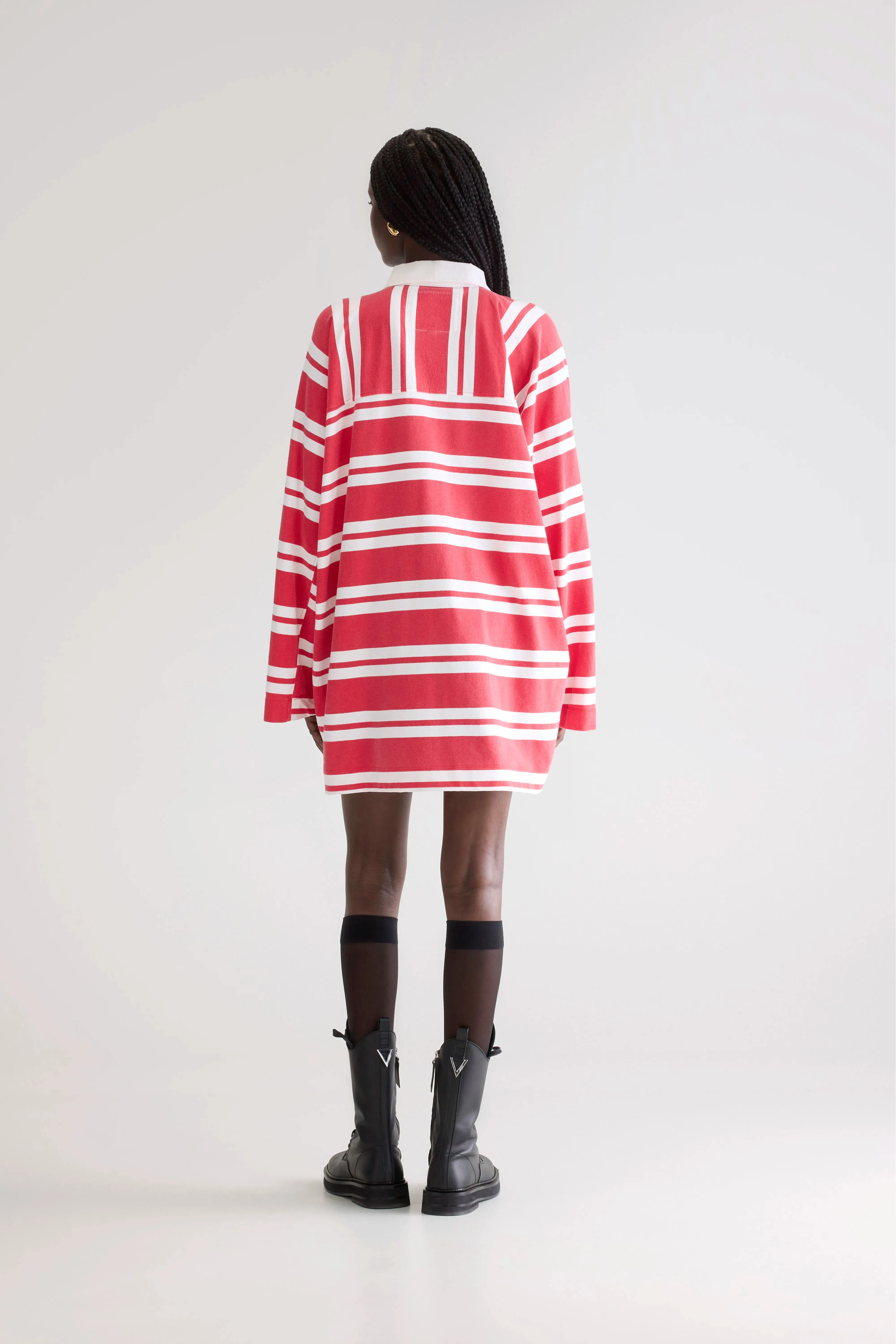 Foogy loose dress (252 / W / STRIPE B) Customizable Design