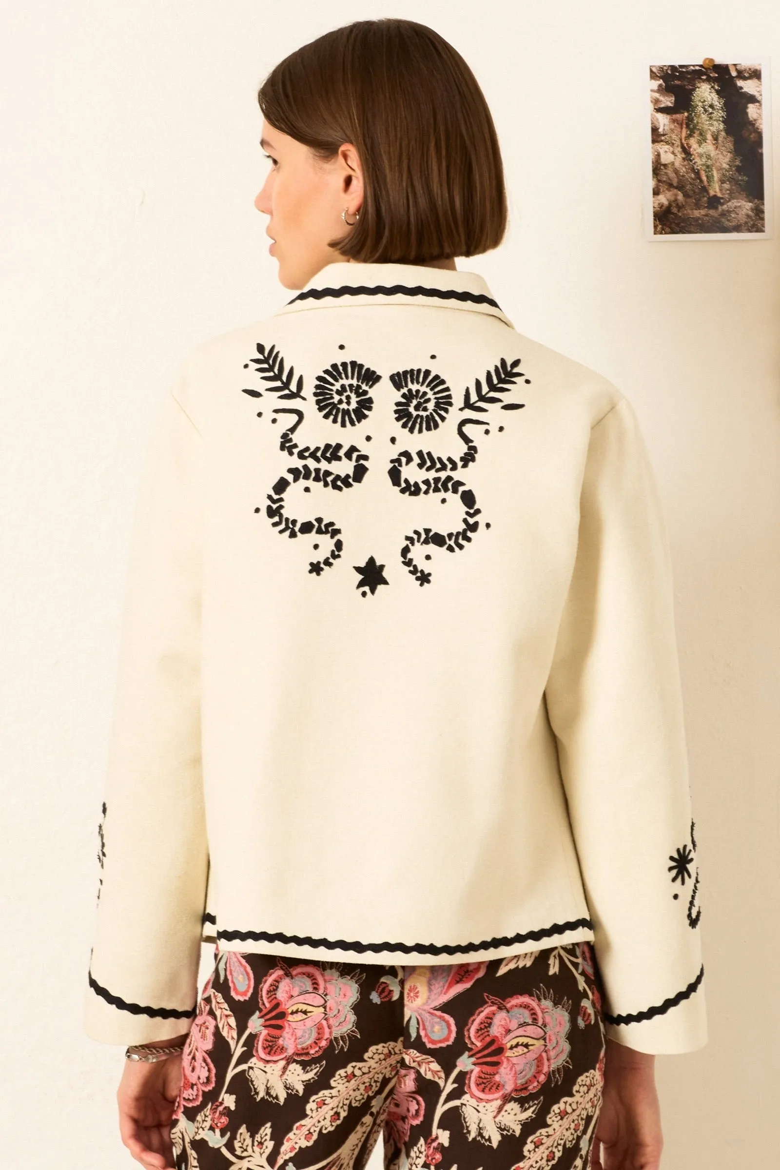 Francis Bone Snake Jacket outdoor shot
