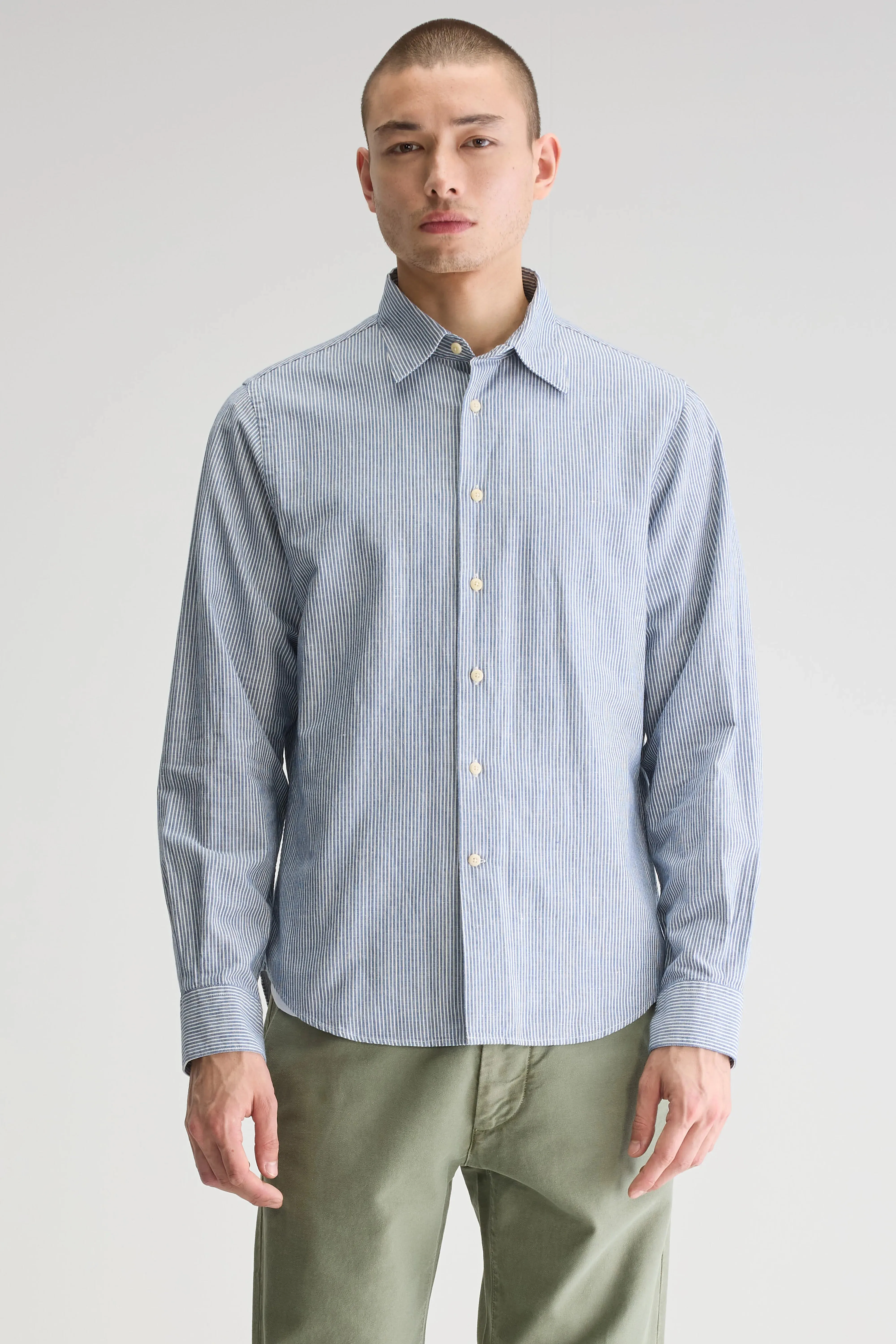 Franklin regular shirt (251 / M / STRIPE A) Floor Length