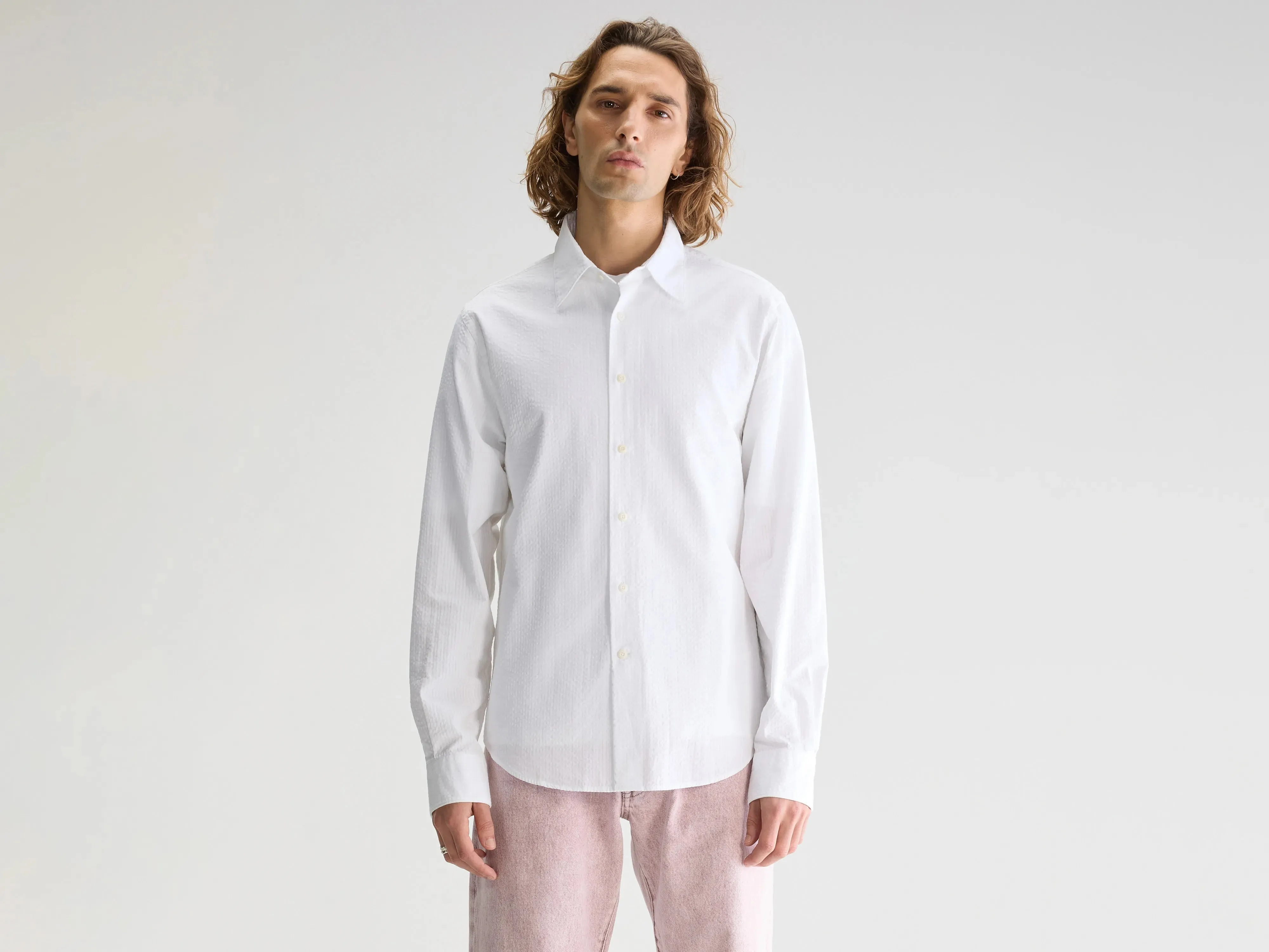 Adult Women Smooth Motion Franklin regular shirt (251 / M / STRIPE A)
