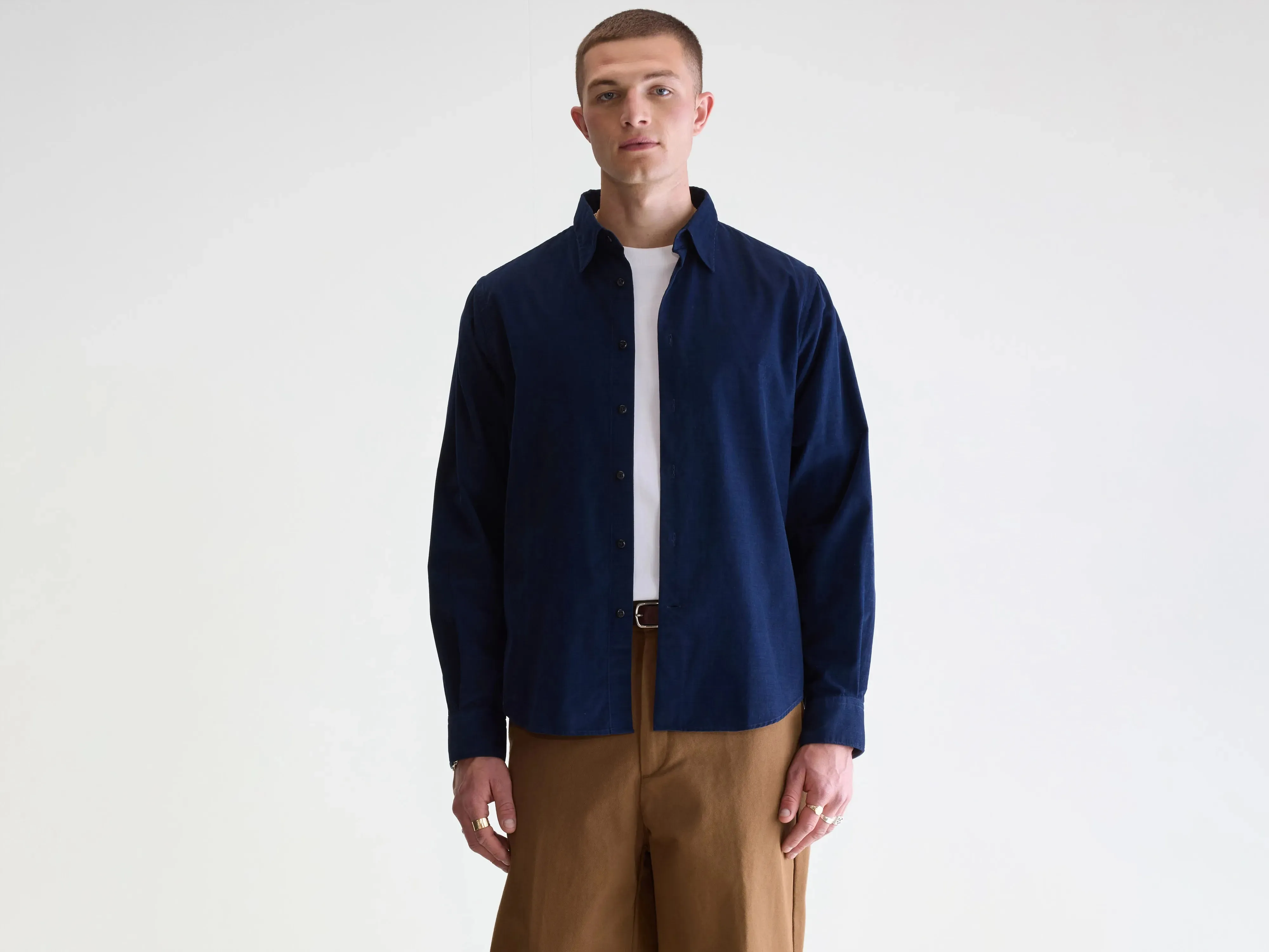 Franklin regular shirt (252 / M / REGAL BLUE) Soft Palette