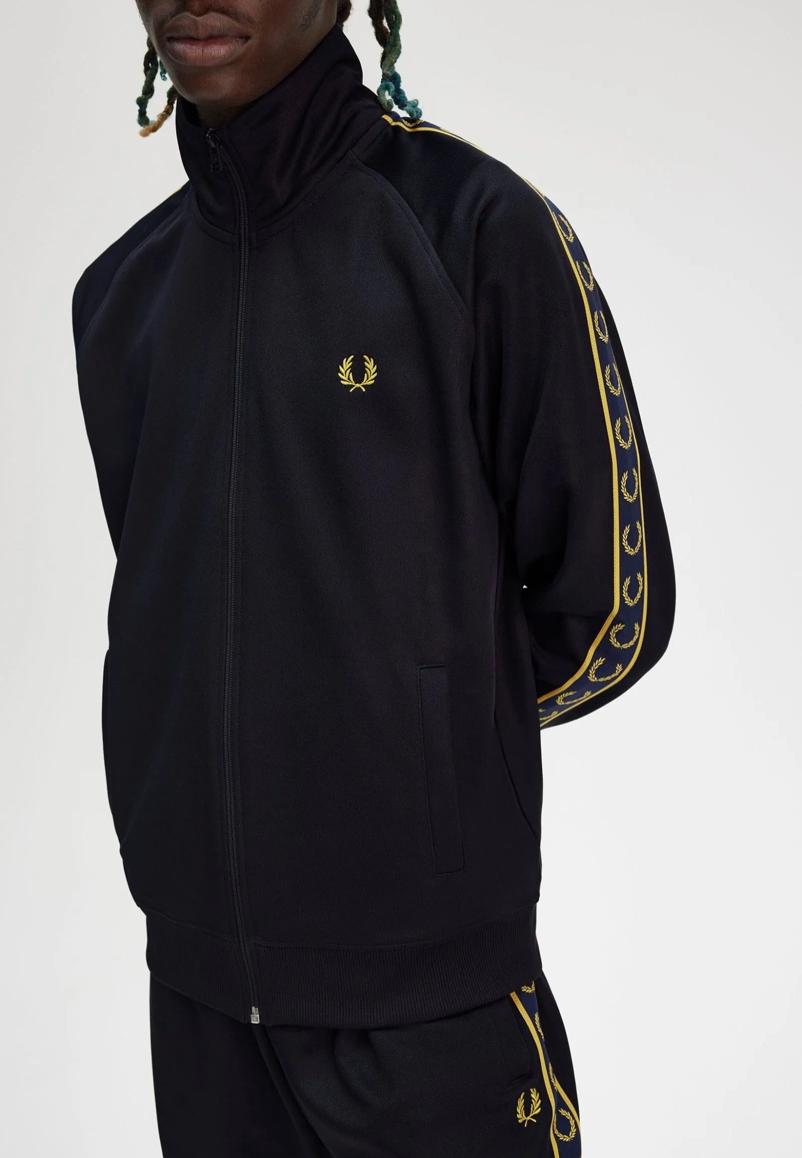 Fred Perry - Contrast Tape Navy/Honeycomb - Track Jacket Blazer