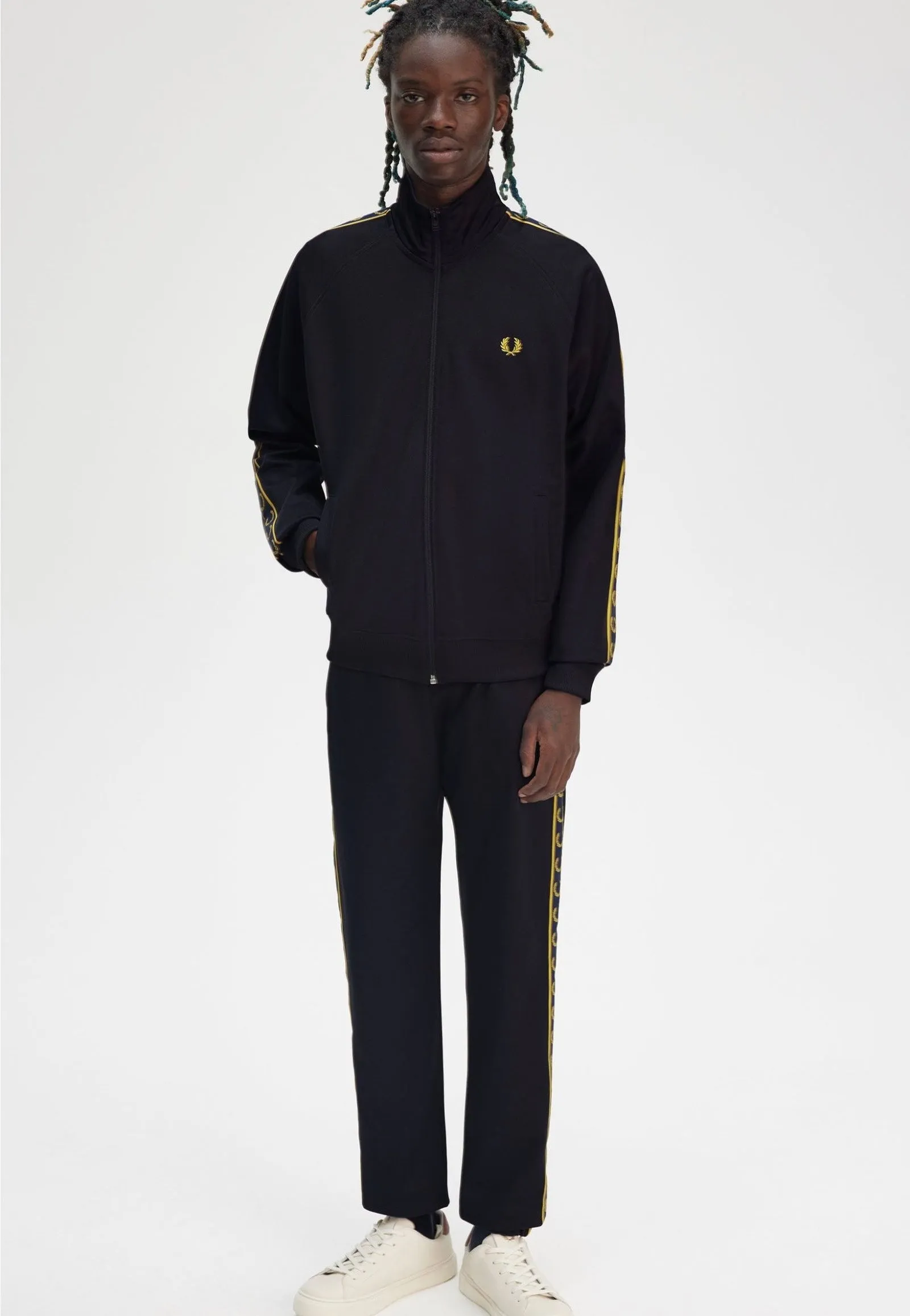 Fred Perry - Contrast Tape Navy/Honeycomb - Track Jacket Blazer