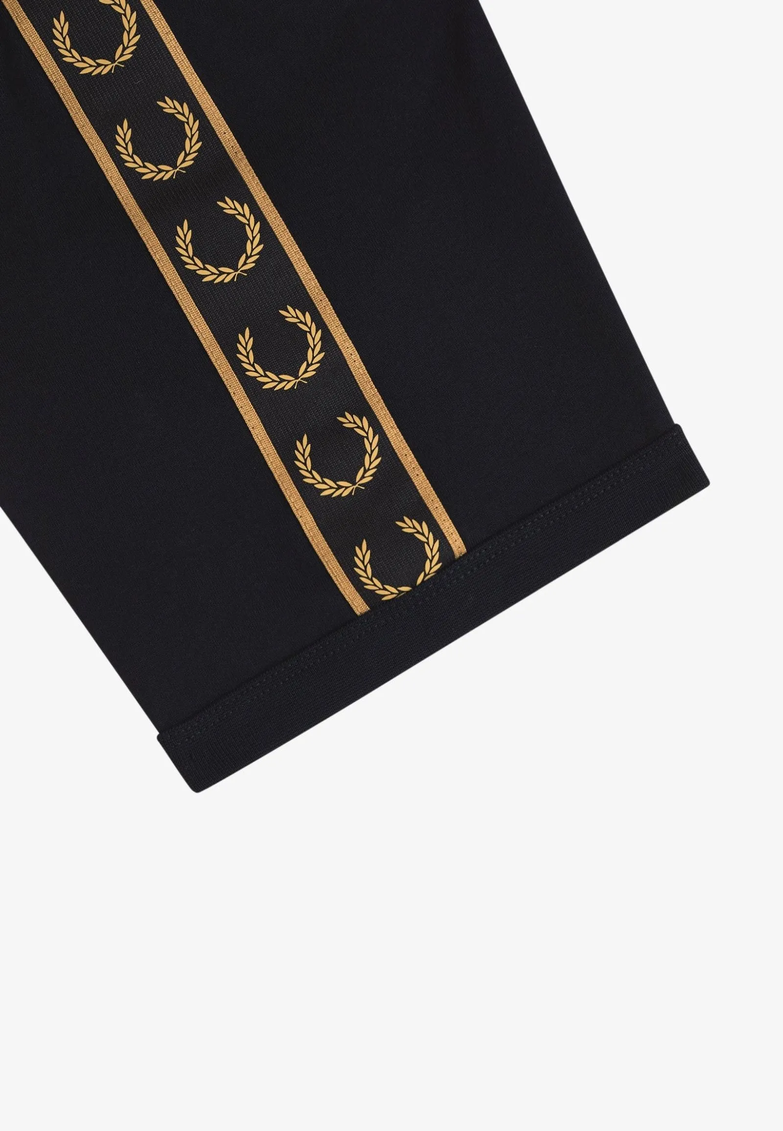 Fred Perry - Contrast Tape Ringer Black/Shadedstone - T-Shirt Trendy Choice