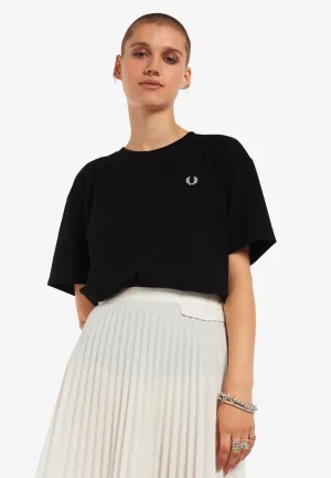Soft Breathable Fred Perry - Crew Neck Black - T-Shirt