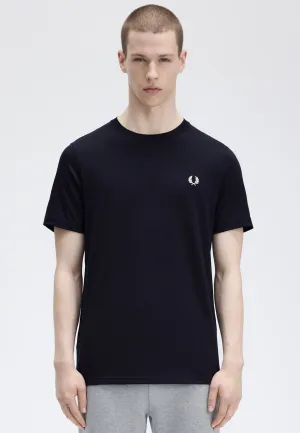 Evergreen Adult Wear Fred Perry - Crew Neck Navy - T-Shirt