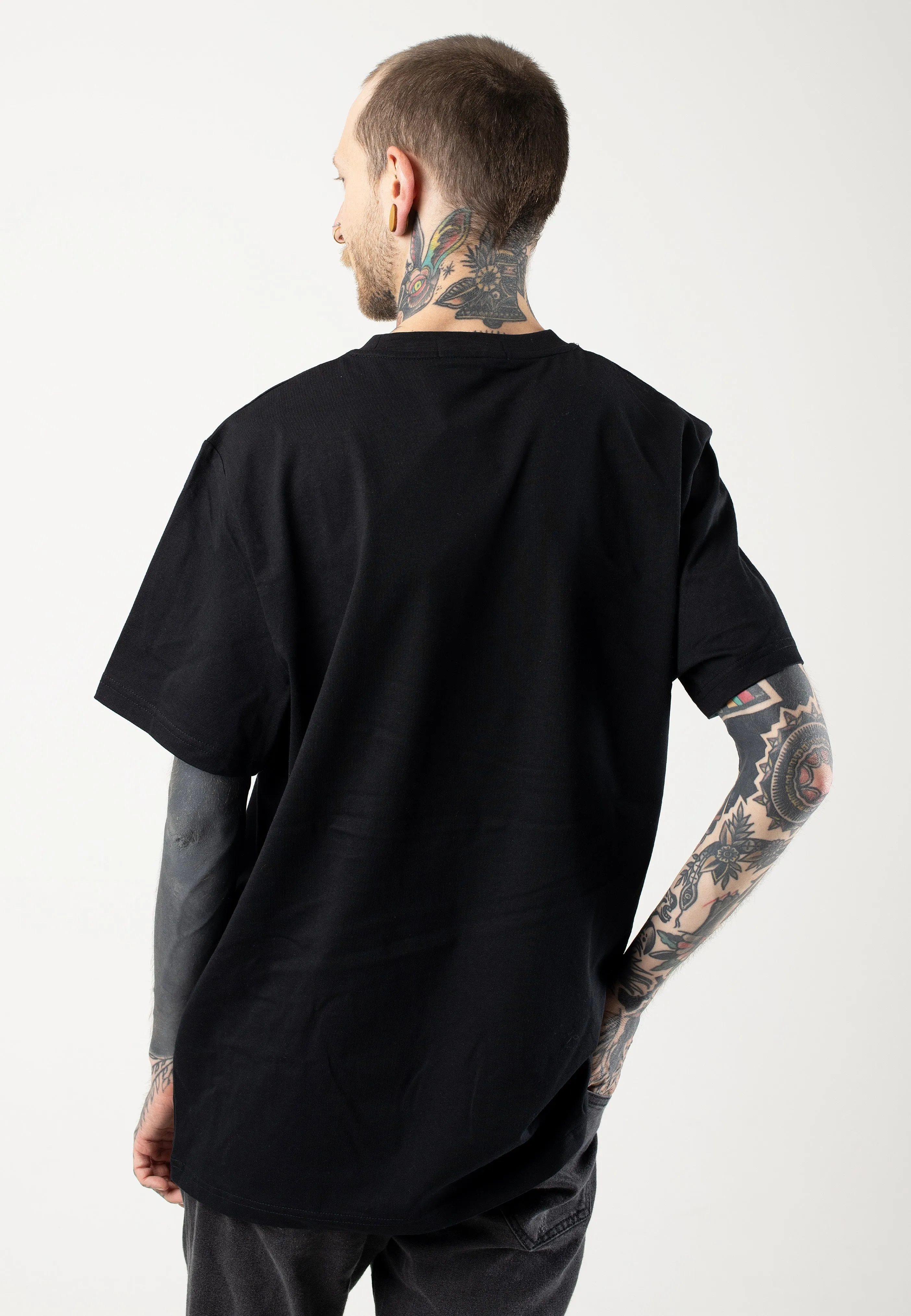 Fred Perry - Embroidered Black - T-Shirt Hipster - alternative