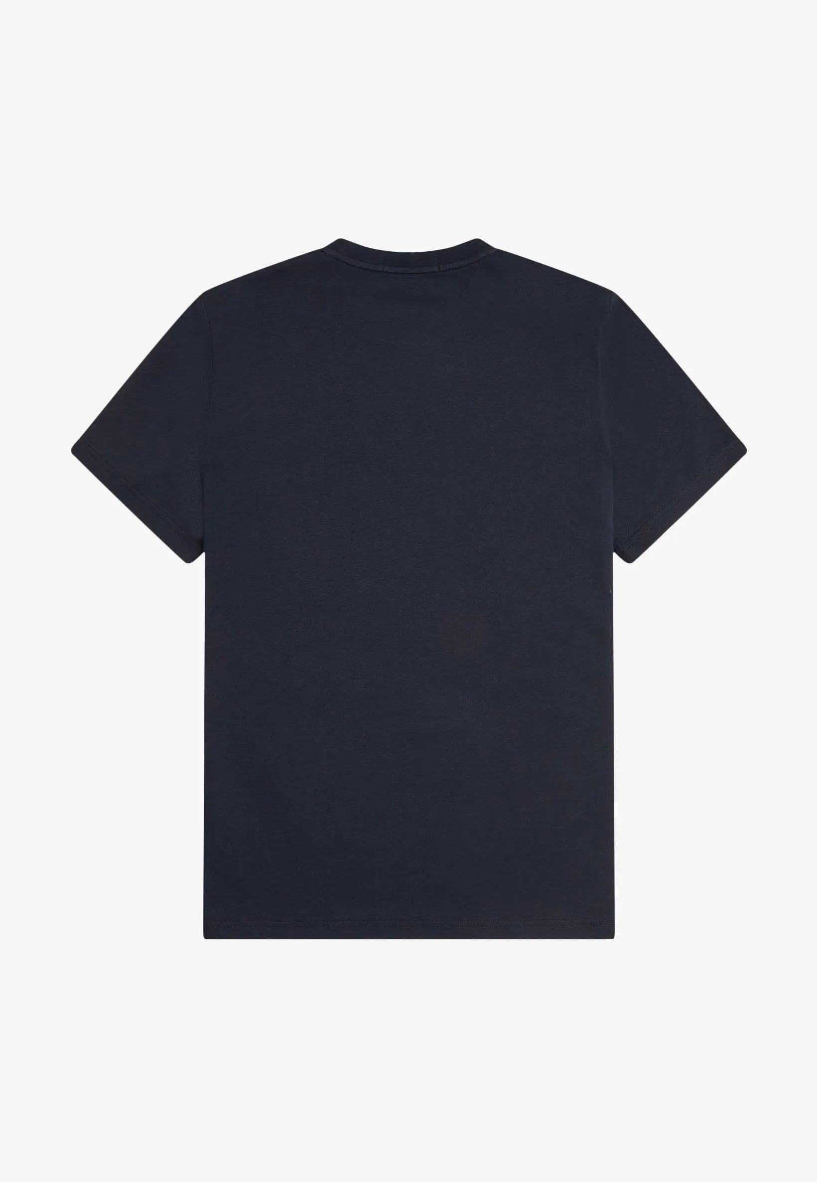 Fred Perry - Flocked Laurel Wreath Graphic Navy - T-Shirt Fresh Essential