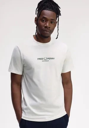 Fred Perry - Fred Perry Sportswear Snow White - T-Shirt Formal Occasion Retro Style