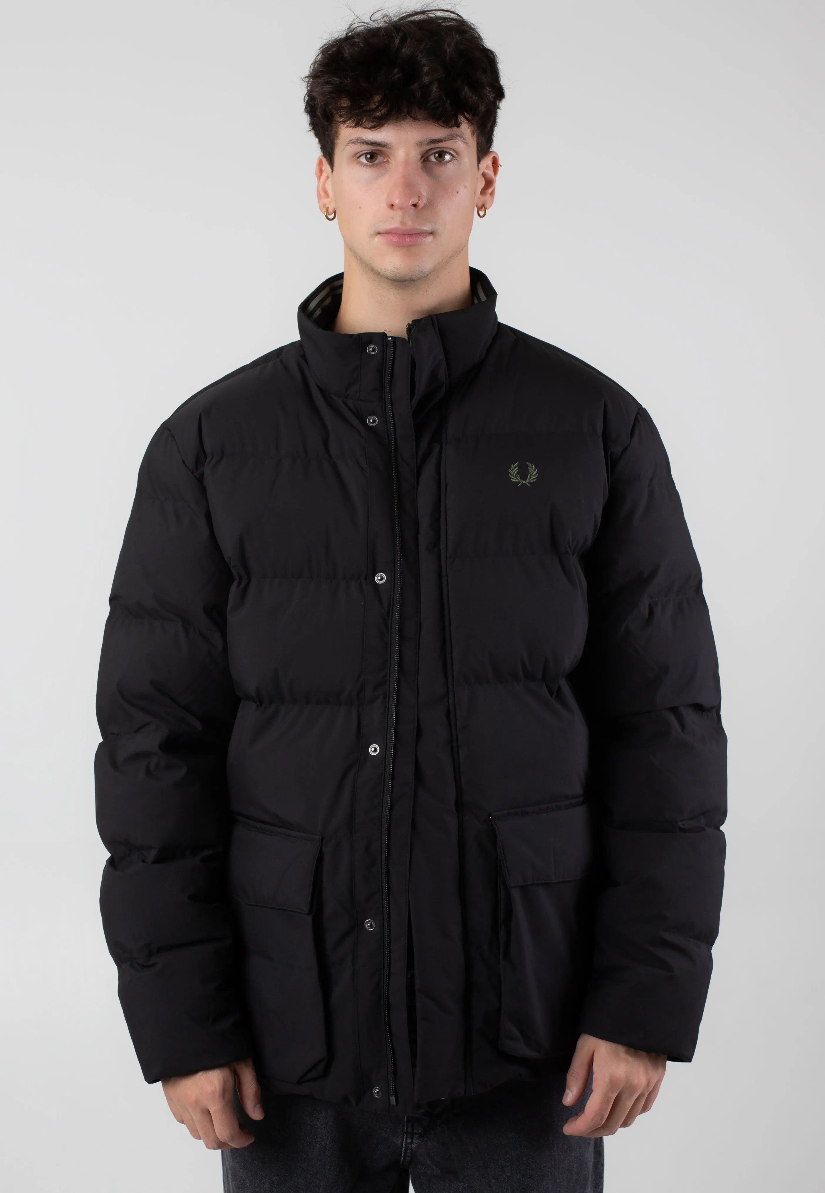 Clean Cut Fred Perry - Padded Pocket Detail Black - Jacket