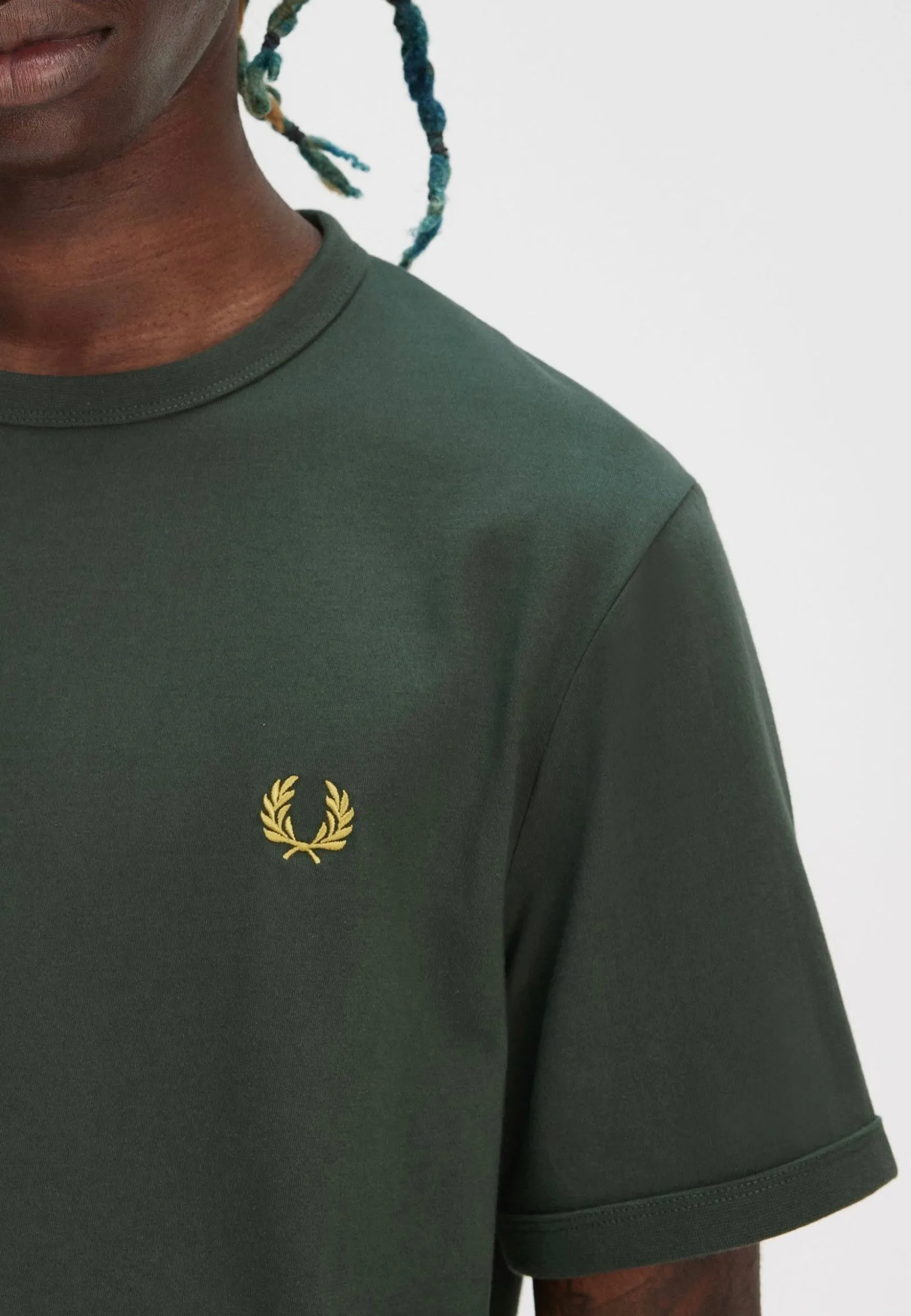 Fred Perry - Ringer Court Green - T-Shirt Athletic Vibe
