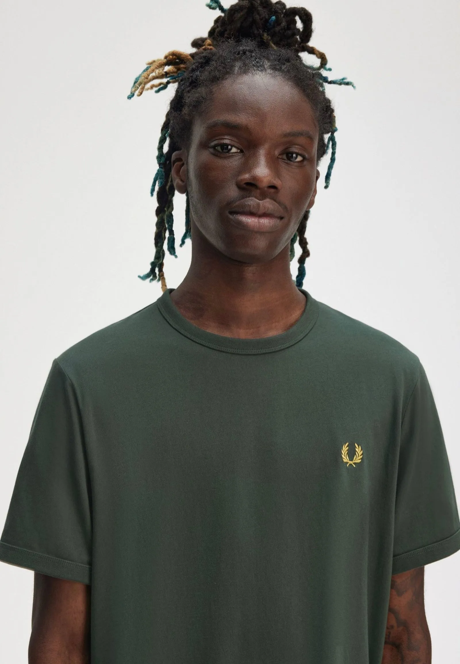 Fred Perry - Ringer Court Green - T-Shirt Athletic Vibe