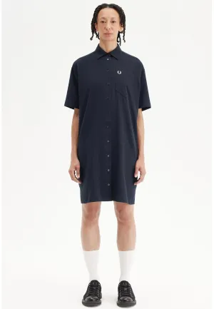 Fresh Mood Fred Perry - Seersucker Navy - Dress