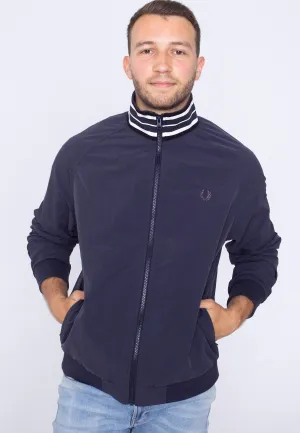 Fred Perry - Striped Collar Track Navy - Jacket Medal