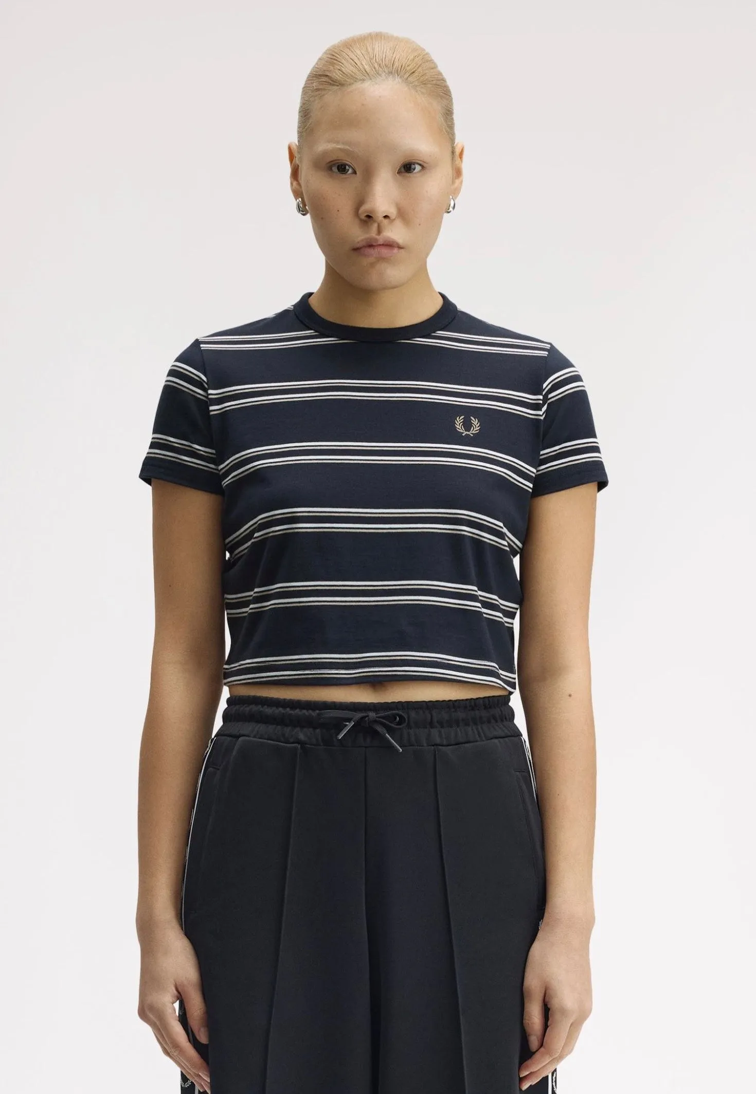 Fred Perry - Striped Navy - T-Shirt night - visible
